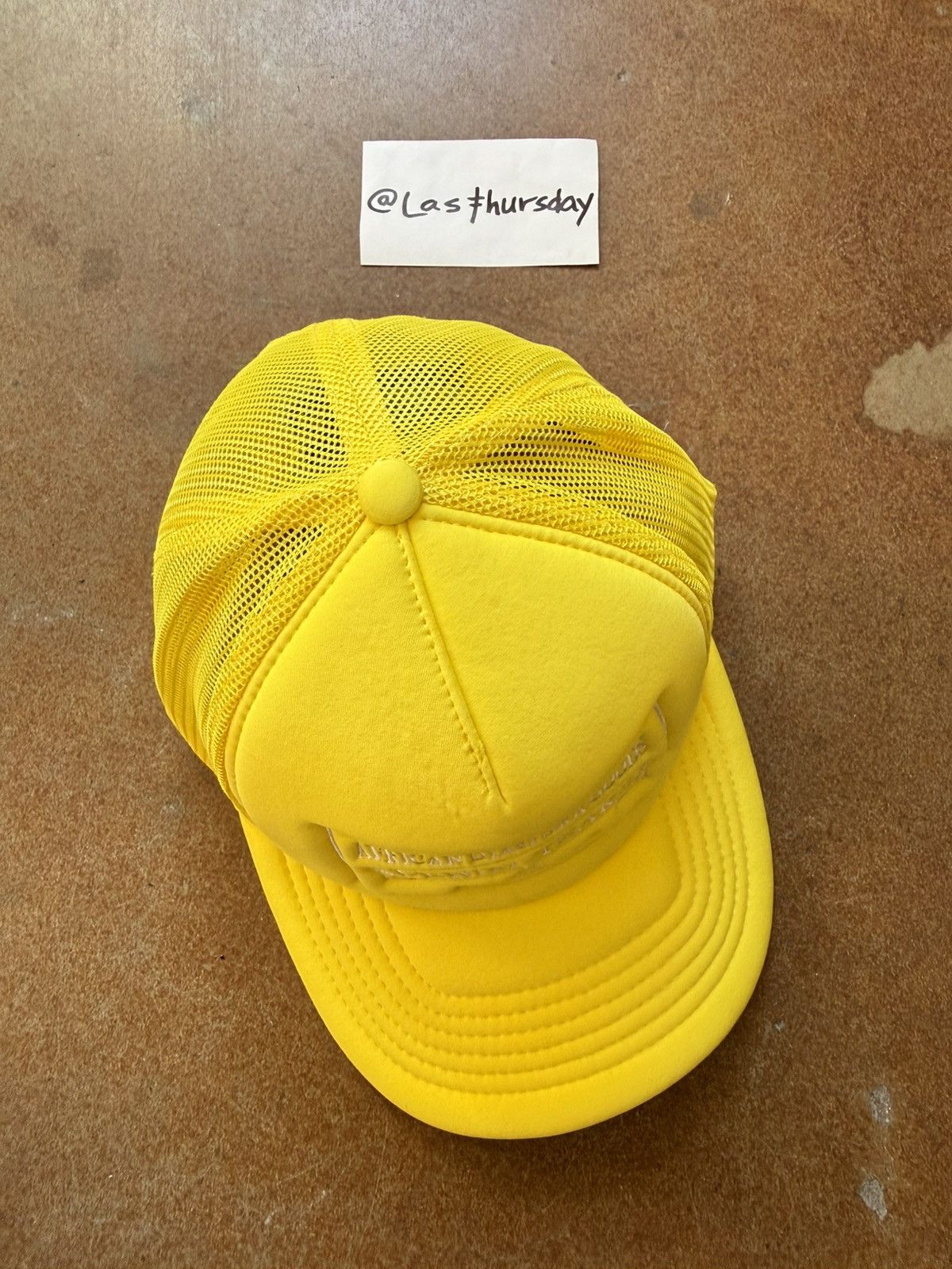 DENIM TEARS Denim Tears ADG Trucker Hat Yellow Size ONE SIZE - 5 Thumbnail