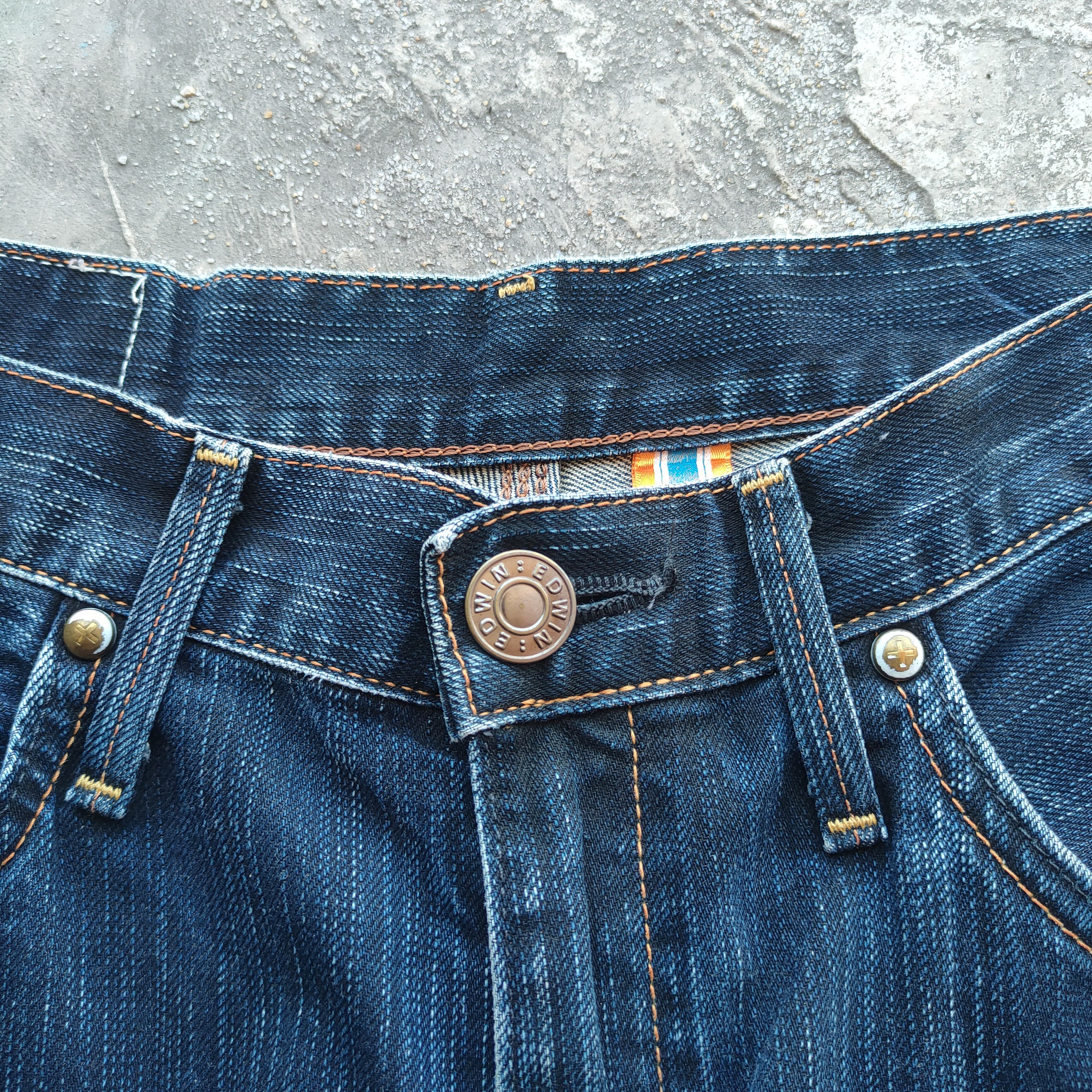 Edwin W30 VINTAGE EDWIN TWIST LEG FADED JEANS PANTS Size US 30 / EU 46 - 6 Thumbnail