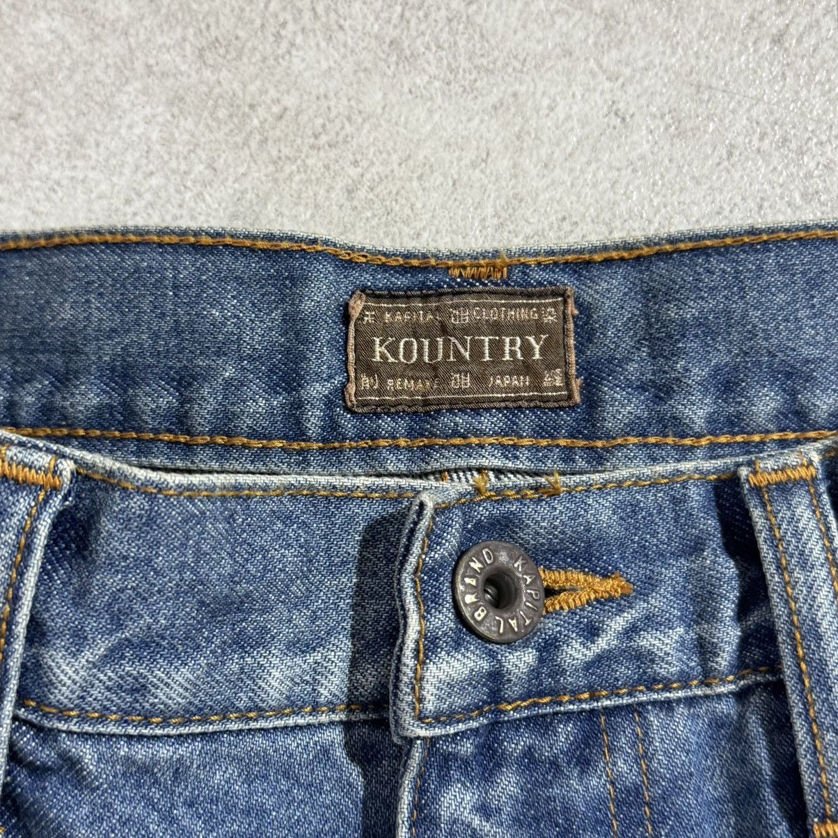 Kapital Kapital Carpenter Gemstone Studded Denim Shorts Size US 38 / EU 54 - 4 Thumbnail