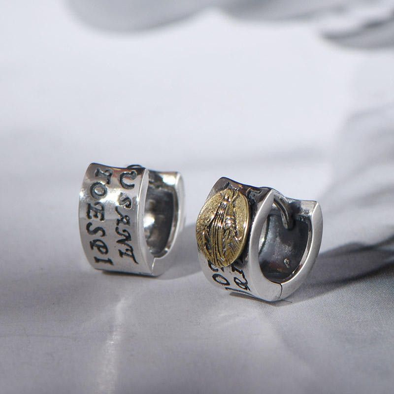 Jewelry × Sterling Silver Vintage Earrings One Pairs Chrome Jewelry Size ONE SIZE - 2 Thumbnail
