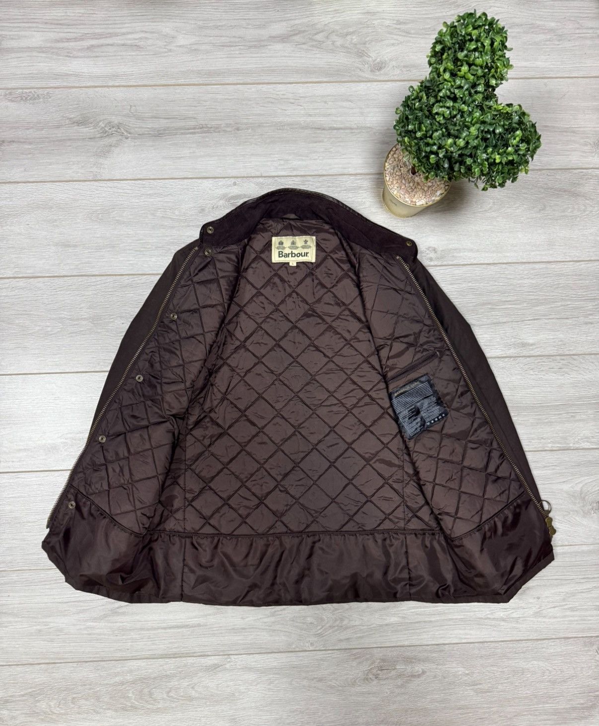 Barbour Prestbury wax jacket zip vintage