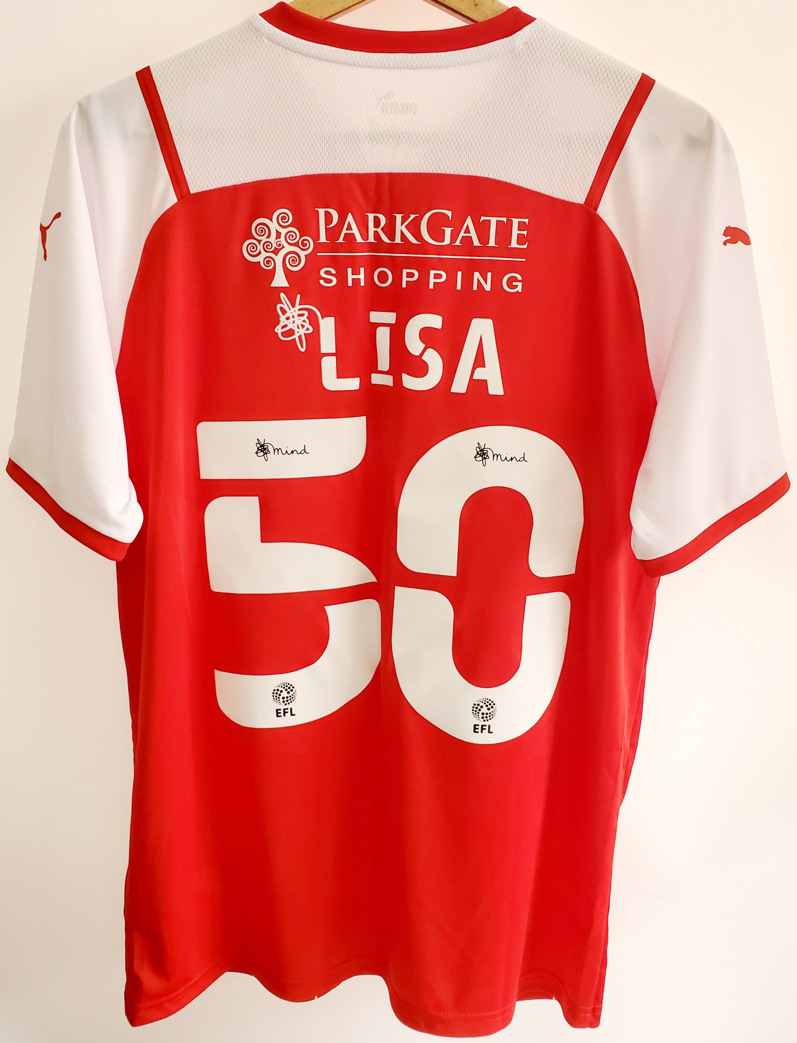 Puma Rotherham United 2021-2022 #50 lisa Home jersey perfect cond Size US M / EU 48-50 / 2 - 6 Thumbnail