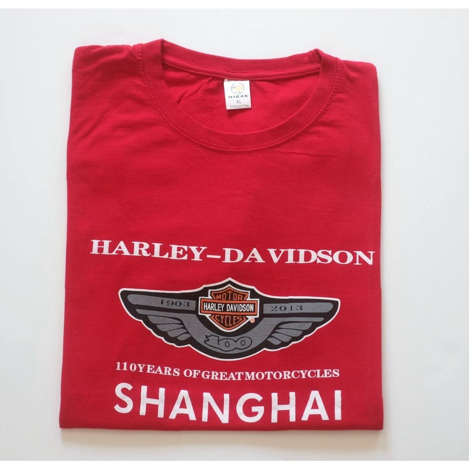Harley Davidson VINTAGE Harley Davidson T-Shirt Men XL Red 90s Motorcycle USA China VTG Y2K Graphic Print Shirt Size US XL / EU 56 / 4 - 5 Thumbnail