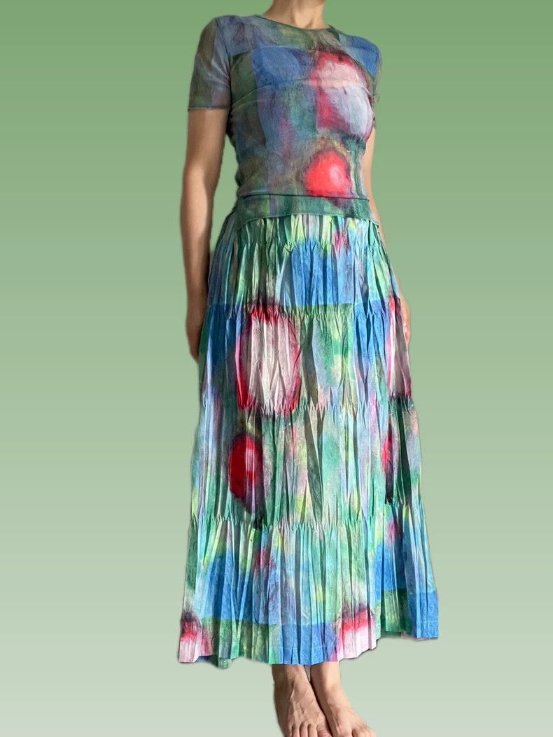 Issey Miyake Issey Miyake size:3 Green-gray main line oil painting star Size M / US 6-8 / IT 42-44 - 1 Thumbnail