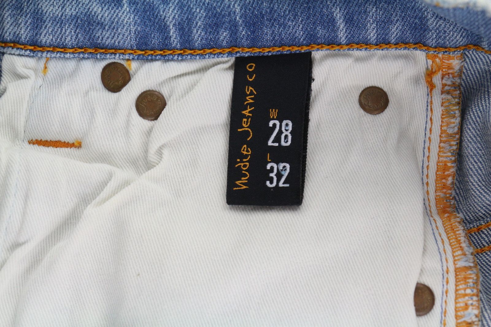 Nudie Jeans THIN FINN W28/L32 Bossa Ozzy Blue Jeans 83606 Size US 28 / EU 44 - 6 Thumbnail