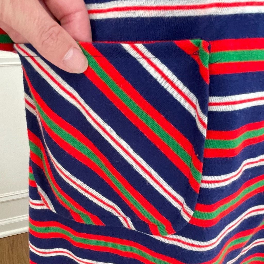 Vintage Vintage 60s Stripe A-Line Shift Dress Pockets S M Size S / US 4 / IT 40 - 4 Thumbnail