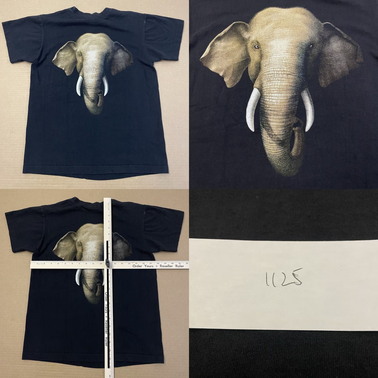 Vintage Joligolf Chiang Mai Thailand Shirt Adult Small Black Elephant Y2K AOP Tee Mens Size US S / EU 44-46 / 1 - 8 Thumbnail