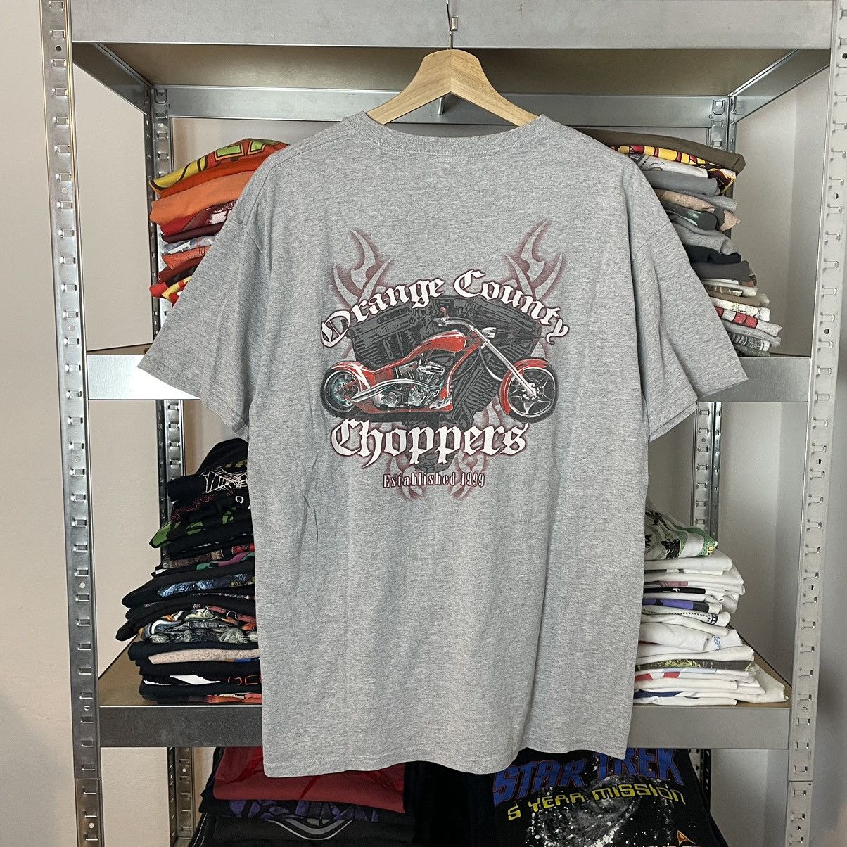 Vintage Vintage 2000s Orange County Choppers Sword Graphic Logo Tee ...