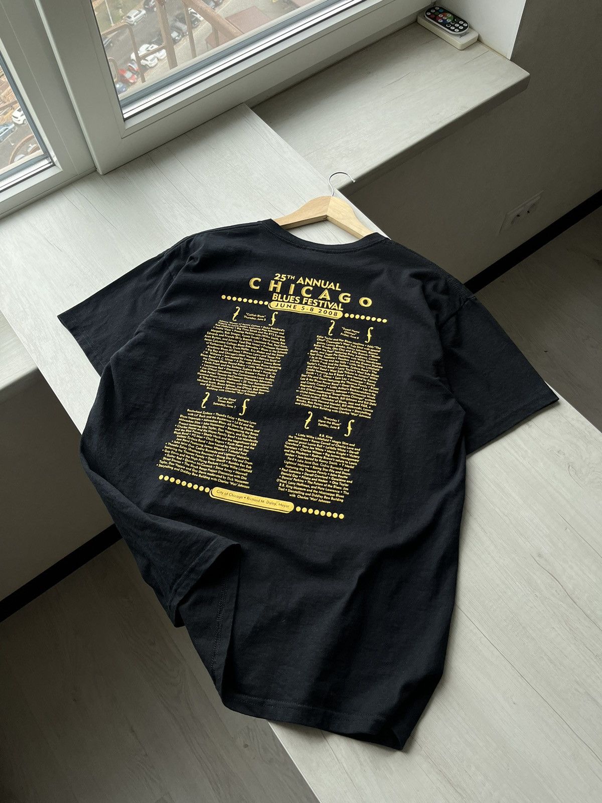 Gildan × Vintage 25th Annual Chicago Blues Festival 2008 BB King Beige Gildan Size US L / EU 52-54 / 3 - 11 Thumbnail