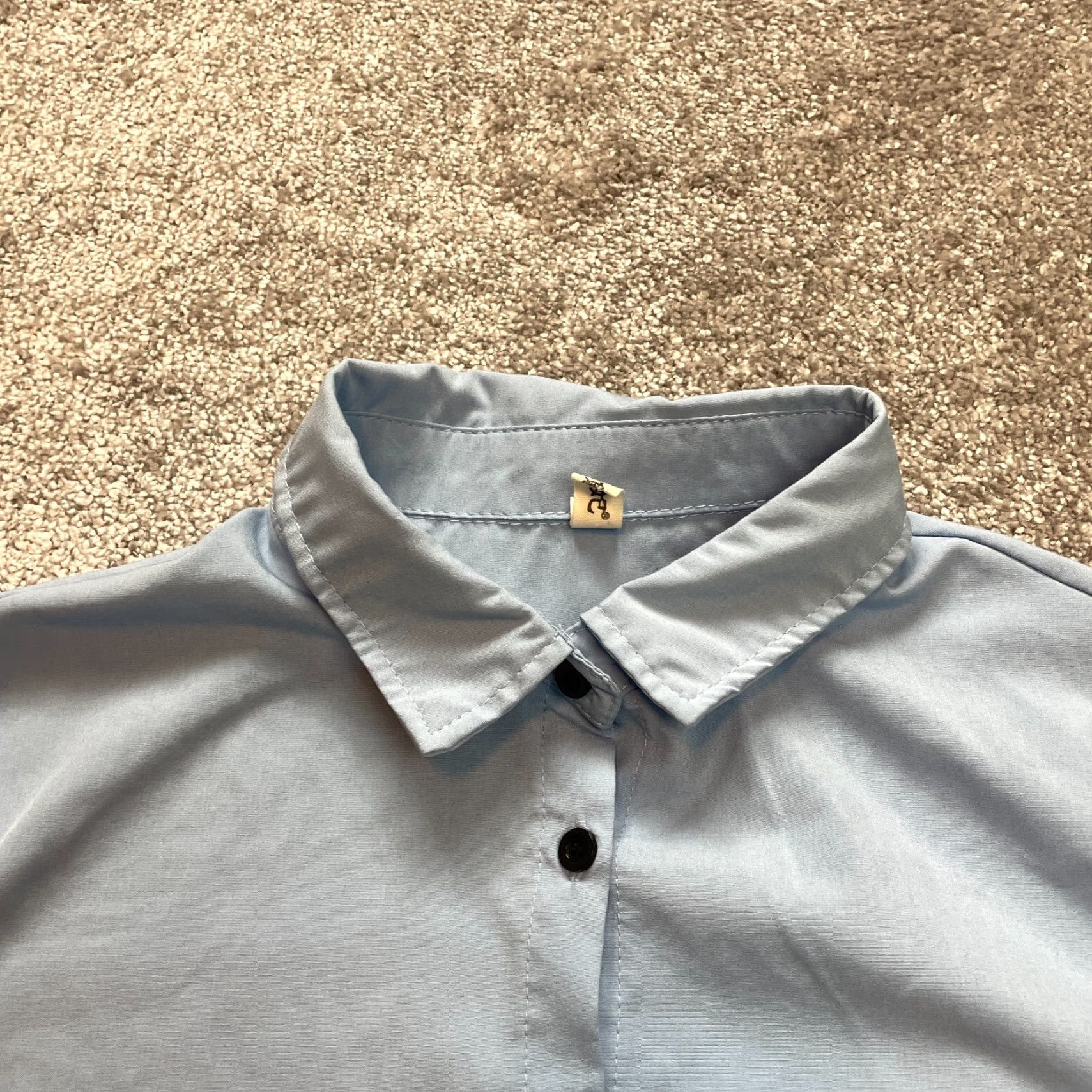 J Brand Chinese Brand Shirt Wopmens XL Light Blue Button Up Blouse Collared Long Sleeve Solid Size XL / US 12-14 / IT 48-50 - 2 Thumbnail