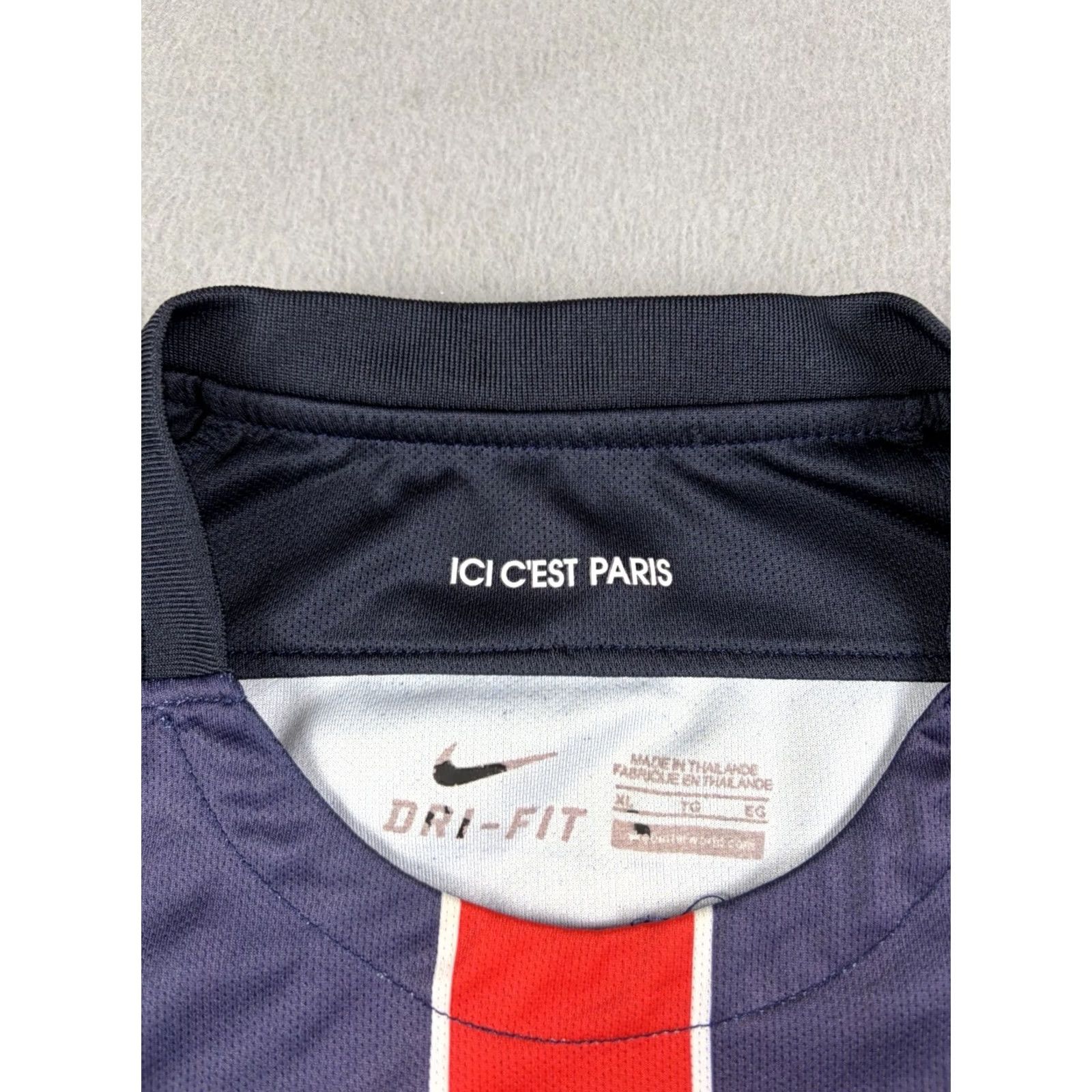 Nike Nike Paris Saint-Germain PSG Soccer Jersey XL Men T-Shirt Blue 2014 2015 Home Football Kit Size US XL / EU 56 / 4 - 4 Thumbnail