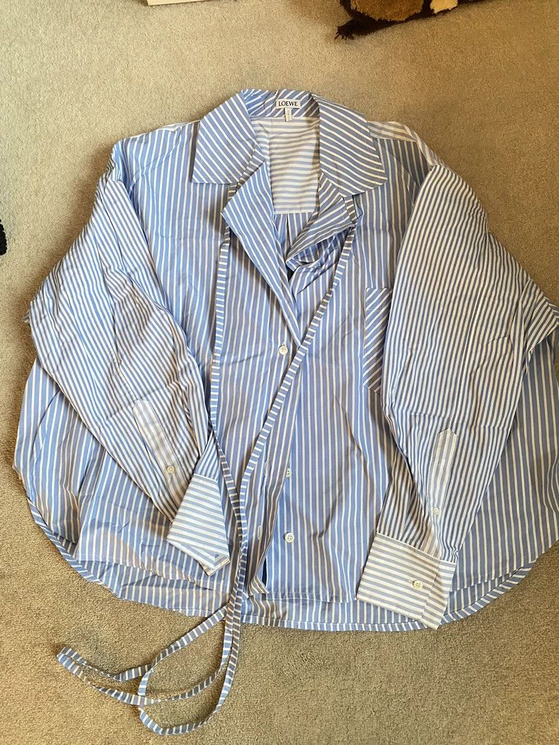 LOEWE Blue striped shirt
