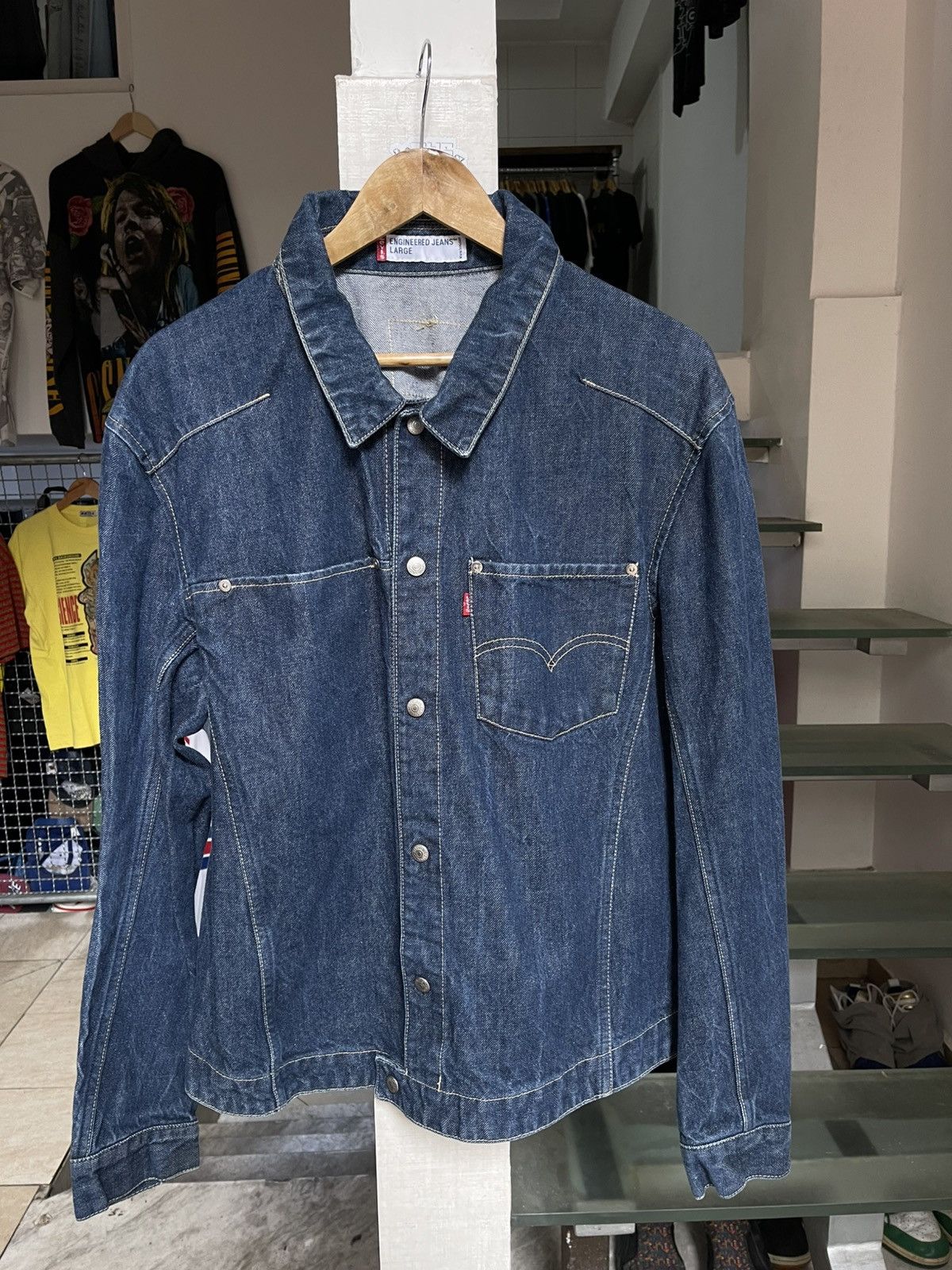 Levi's Levi’s Engineered Jeans Denim Shirt Size US L / EU 52-54 / 3 - 1 Thumbnail