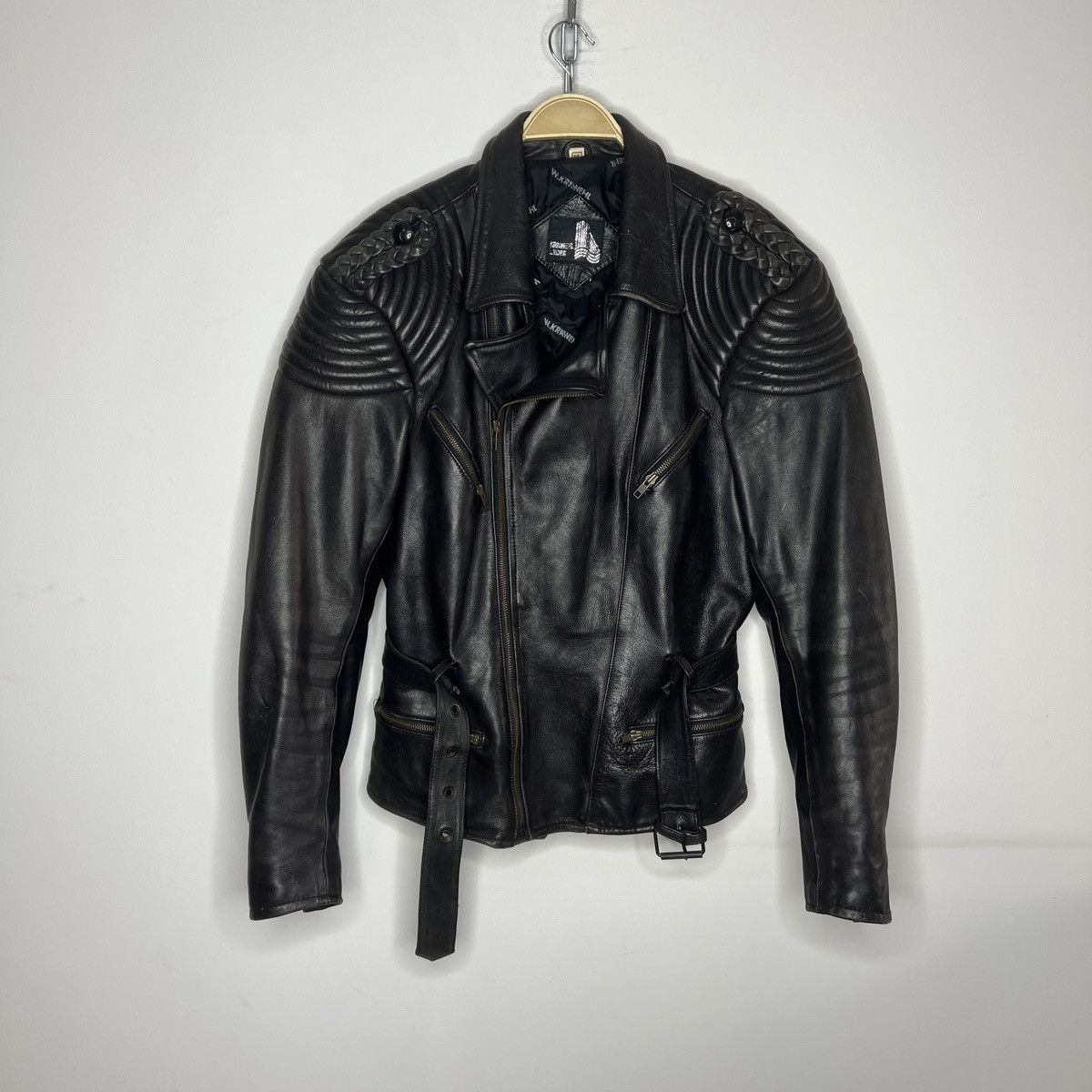 Vintage Moto Vintage Racing Leather Jacket Ramones Biker 90s Punk Size US L / EU 52-54 / 3 - 1 Thumbnail
