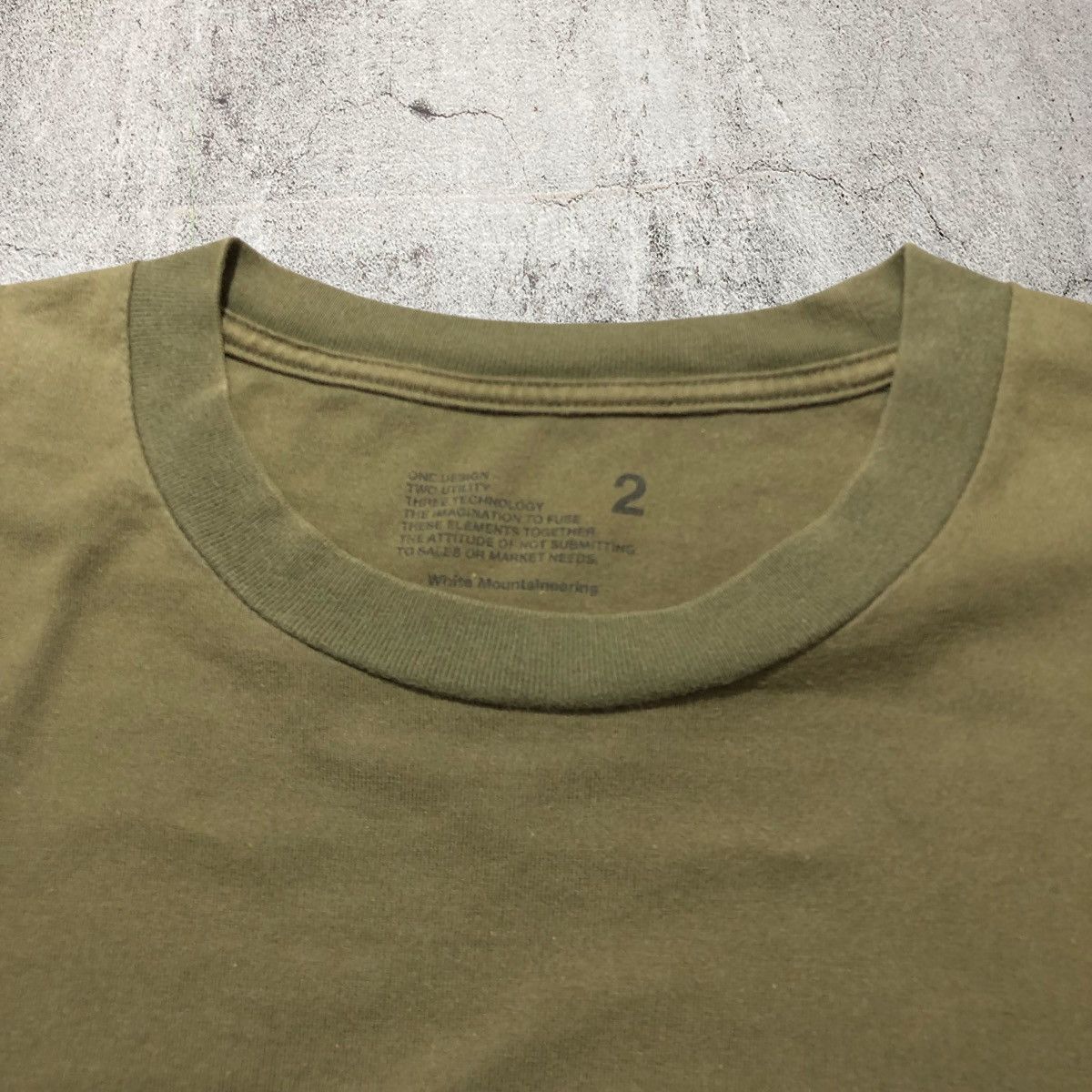 White Mountaineering 🇯🇵 White Mountaineering Logo Japan Box T-shirt Green Army Size US M / EU 48-50 / 2 - 9 Thumbnail