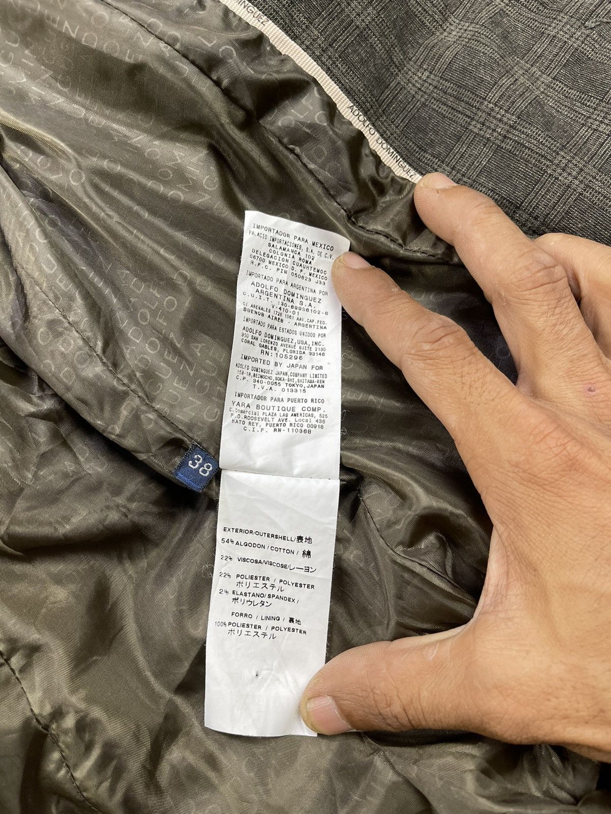 Adolfo Dominguez Adolfo Dominguez Checked Boucle Cut-Out Jackets Size XS / US 0-2 / IT 36-38 - 16 Thumbnail