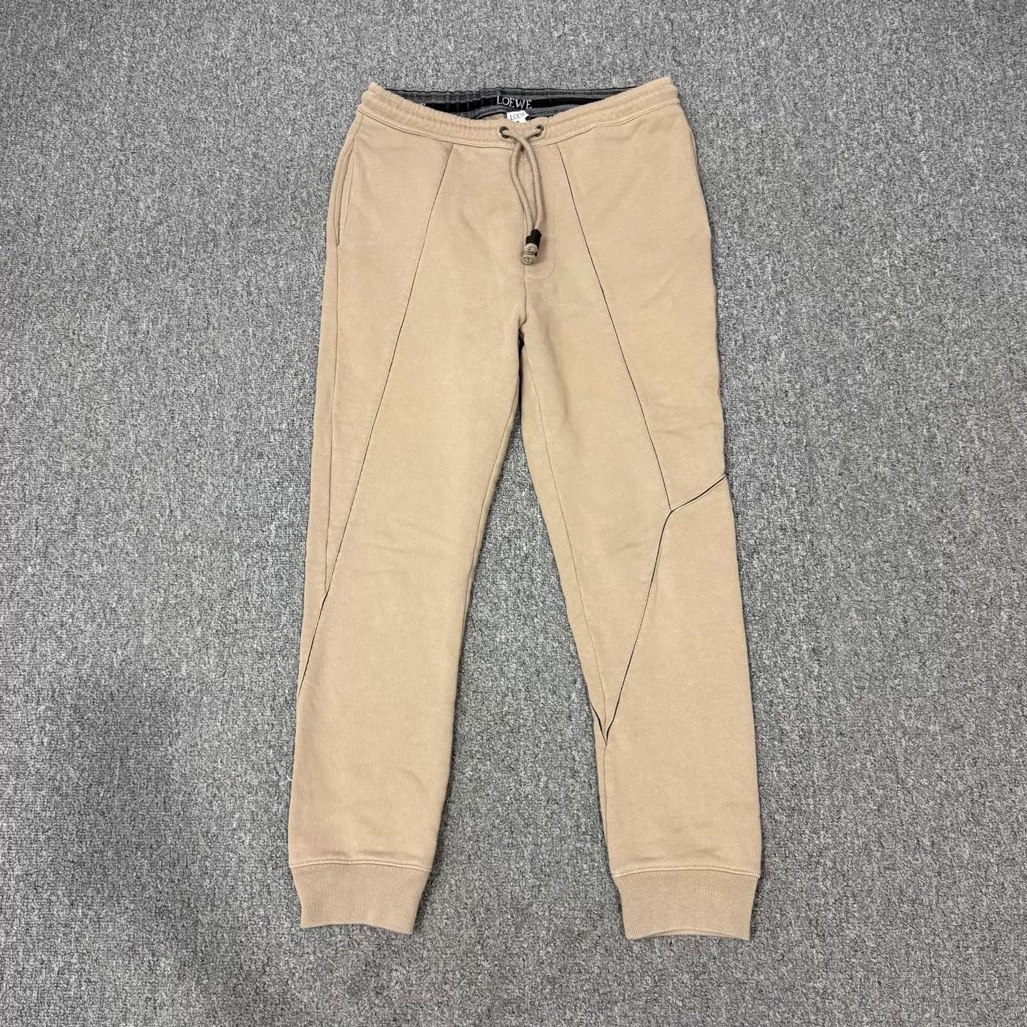 Louis Vuitton Loewe Khaki Colorblocked Leather Logo Pant S 99new Size US 28 / EU 44 - 1 Thumbnail