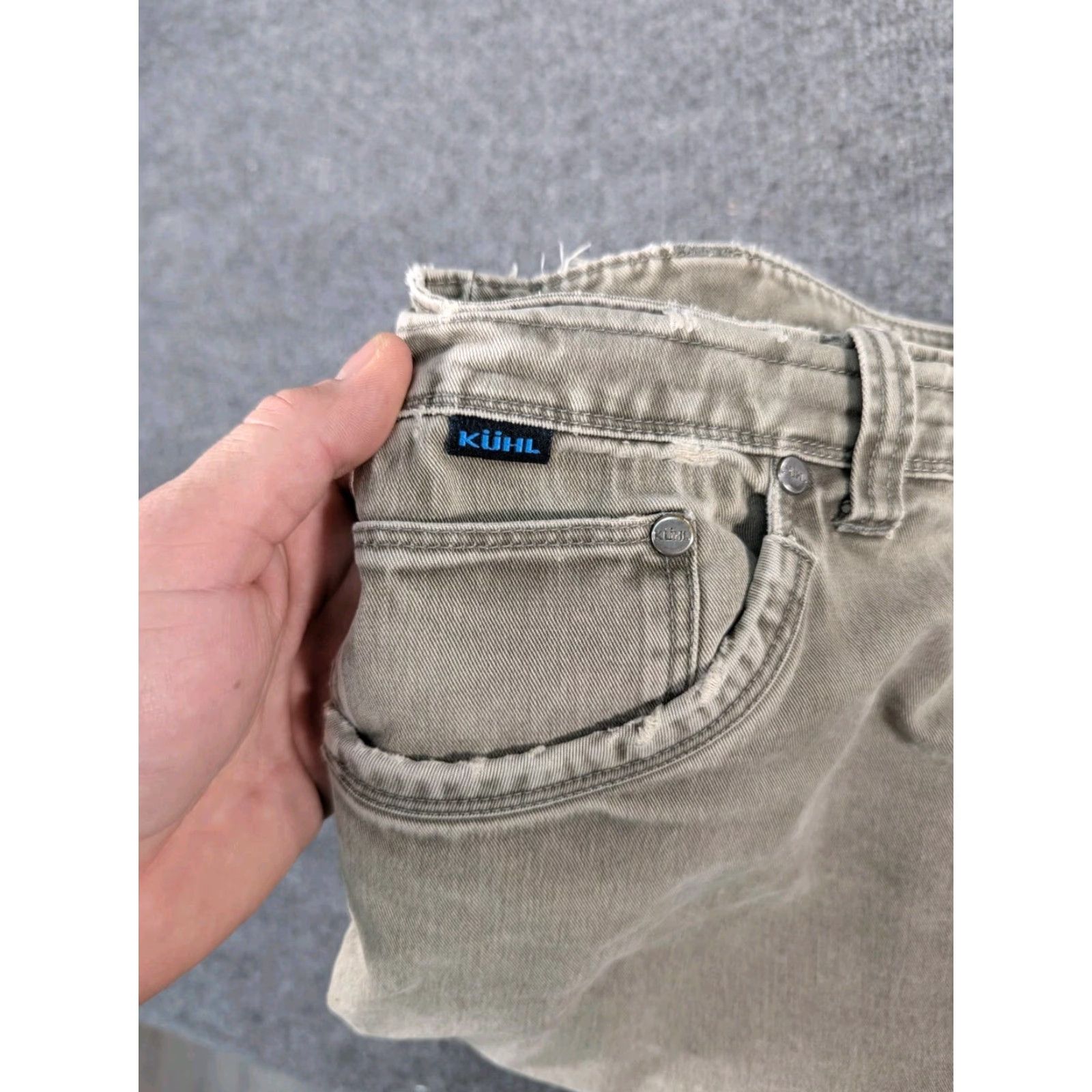 Vintage VINTAGE KUHL RYDR PANTS Men's 42x36 Tan Hiking Work Heavy Duty Chino 5-Pocket Regular Wide-Leg 42 in Inseam Mens Size US 42 / EU 58 - 3 Thumbnail