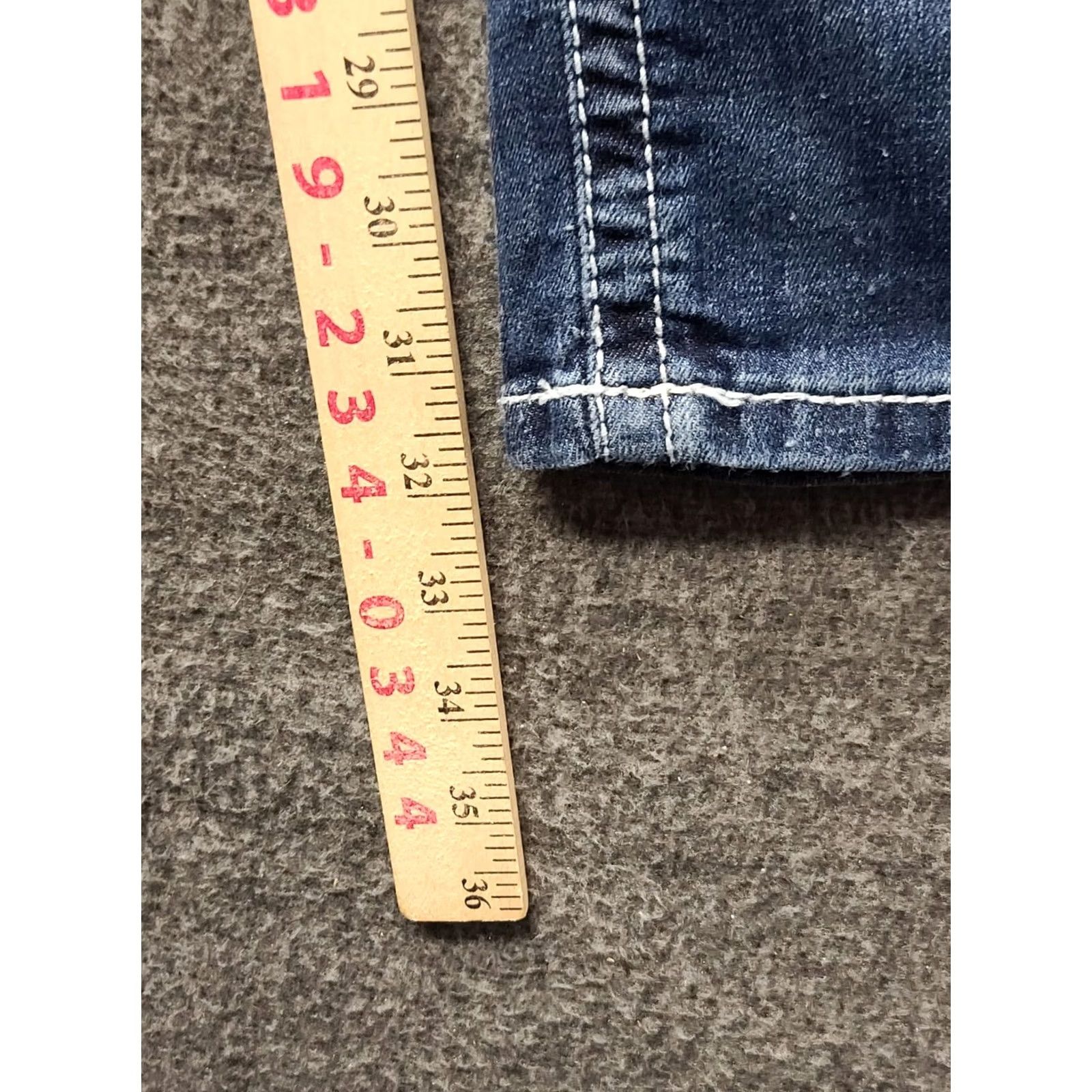 Ariat VINTAGE Ariat Real Denim Ivy Jeans Womens 34x32 Slim Fit Straight Leg Mid Rise Stackable Size 24" / US 00 / IT 34 - 5 Thumbnail