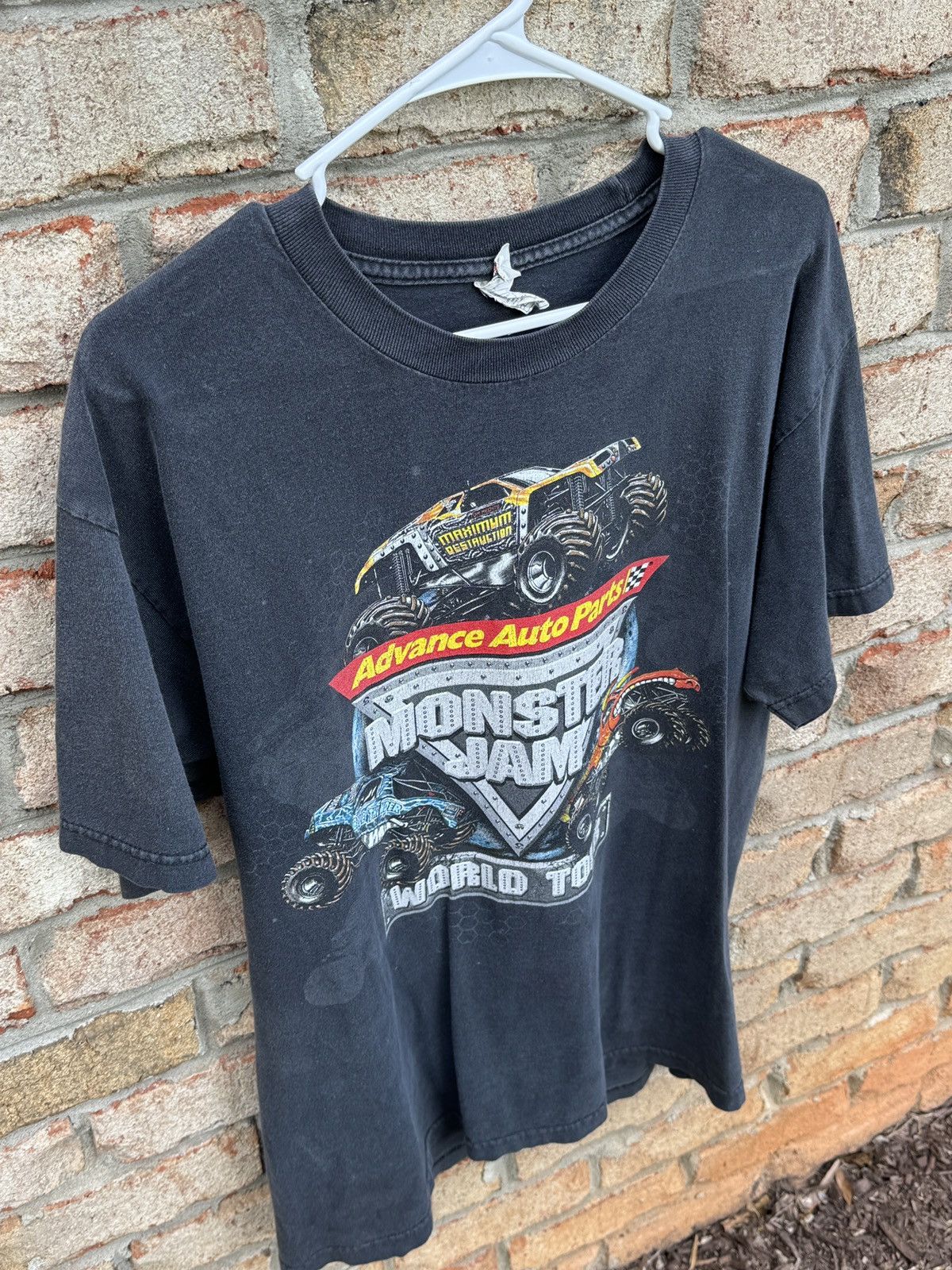 Other Vintage 2010 Monster Jam World Tour t shirt Size US L / EU 52-54 / 3 - 4 Thumbnail