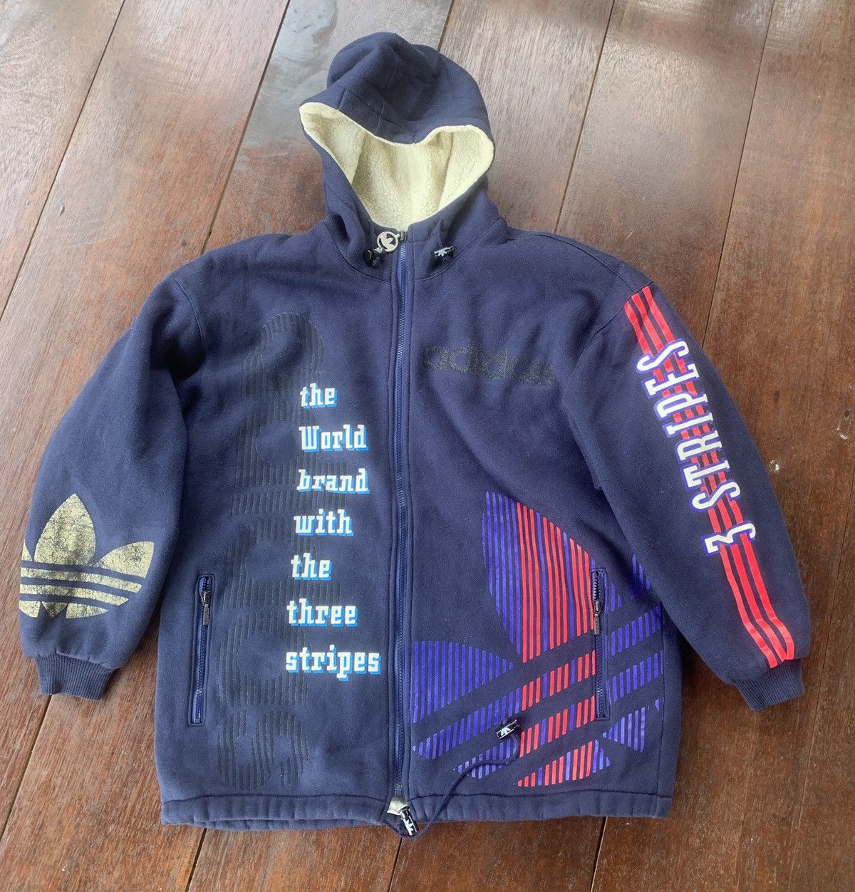 トップス adidas/DESCENTE/TREFOIL/track jacket Vintage 90s Trefoil Adidas X Descente Track Jacket Boxy