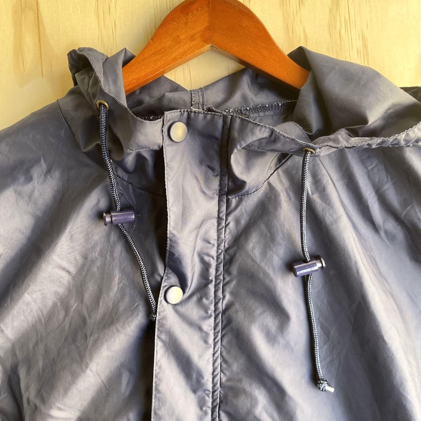 Lands' End Lands' End Jacket Mens XL Blue Nylon Hooded Anorak Pullover Windbreaker Jacket/Coat Short XL Mens Womens Boys Girls Size US XL / EU 56 / 4 - 2 Thumbnail