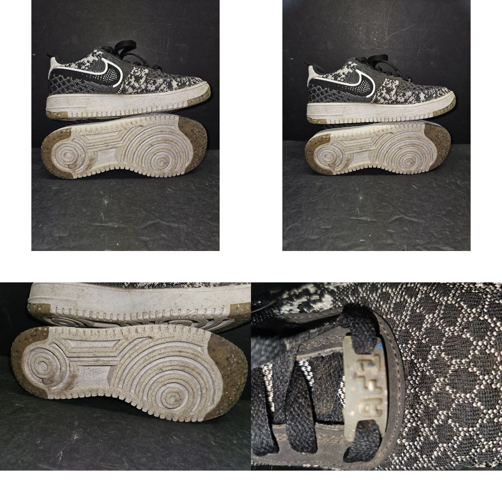 Nike Nike Air Force 1 Crater FK Next Nature Black White DM0590-001 Mens Sz 6.5 No Box Shoes Size ONE SIZE - 9 Thumbnail