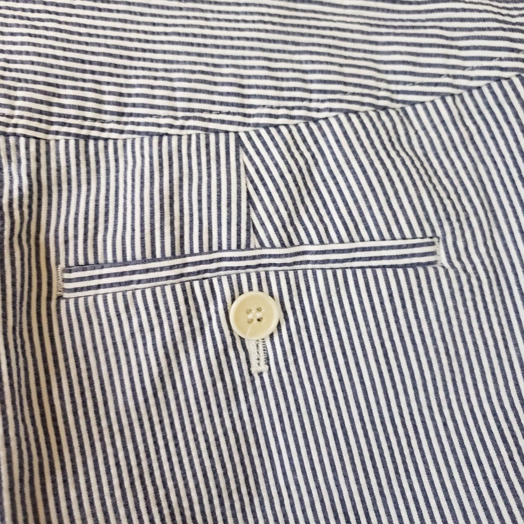 Talbots Talbots Shorts Womens 8 Blue+White Perfect Short Women Size Bermuda Chino Seersucker Size 30" / US 8 / IT 44 - 7 Thumbnail