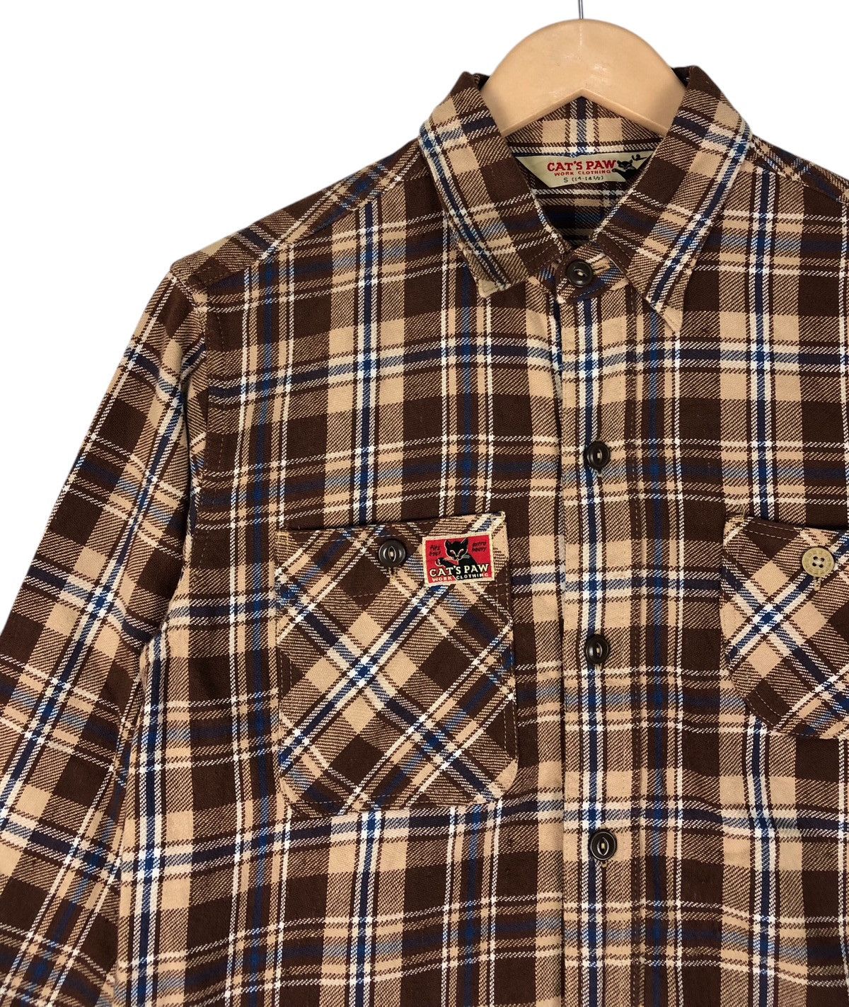 CAT'S PAW × Flannel × Japanese Brand Cat’s Paw Flannel Shirt by Toyo Enterprise Size US S / EU 44-46 / 1 - 6 Thumbnail