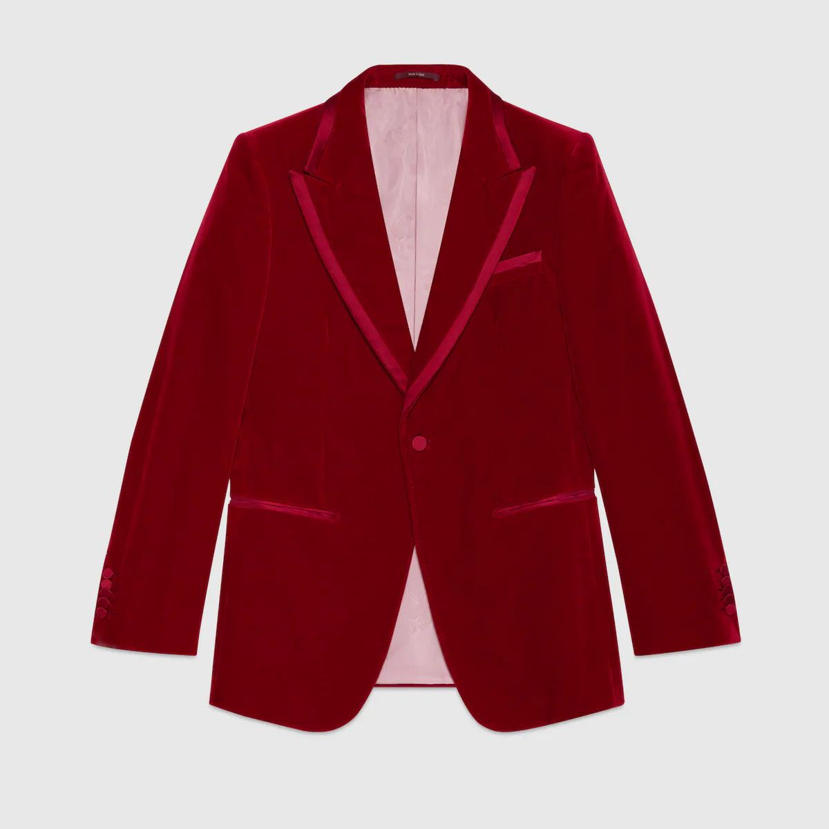 Gucci Gucci Red Velvet Blazer Size 38R - 18 Thumbnail