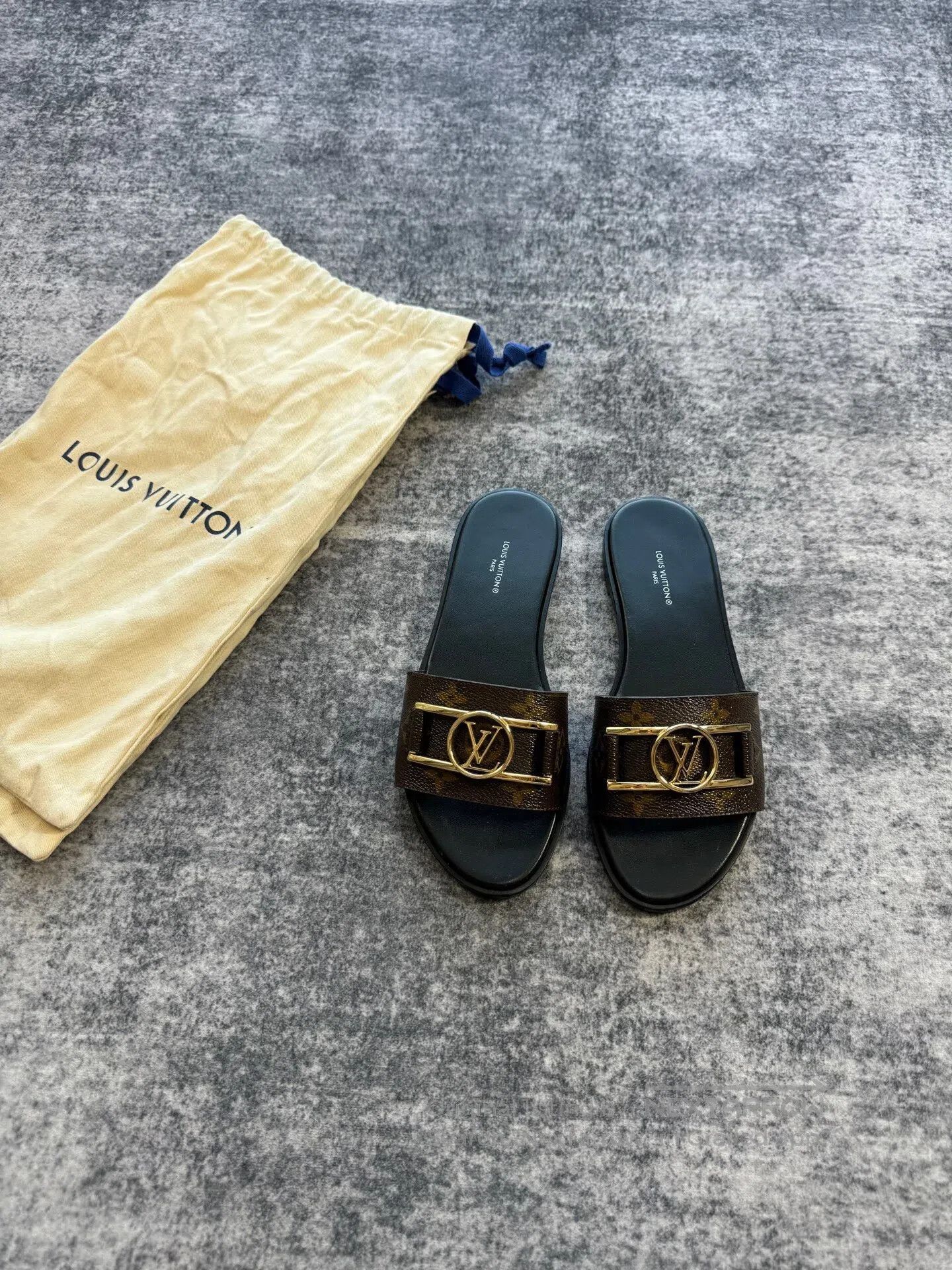Louis Vuitton Louis Vuitton Daphne Gold Buckle Flat Sandals| Size US 6.5 / IT 36.5 - 1 Thumbnail