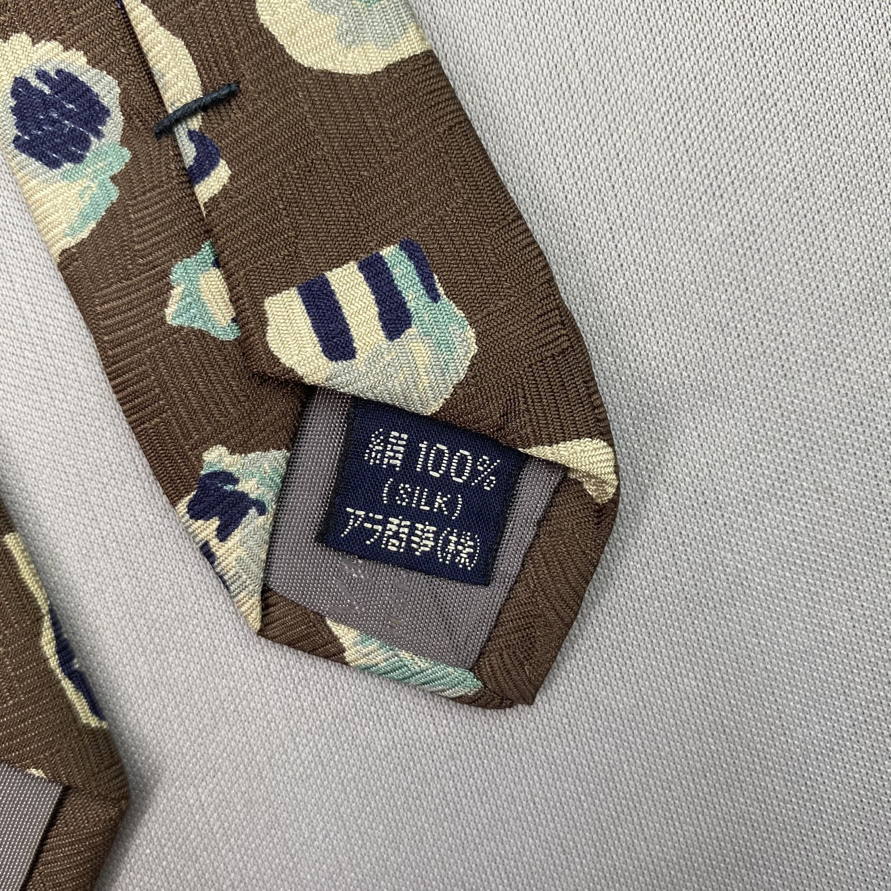 Japanese Brand Vintage Sonia Rykiel Homme SILK Necktie Cravate Pure Silk Size ONE SIZE - 8 Thumbnail