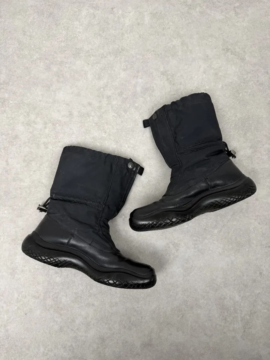 Prada FW1999 Prada Black Hybrid Leather Boots Size US 10 / EU 43 - 11 Thumbnail