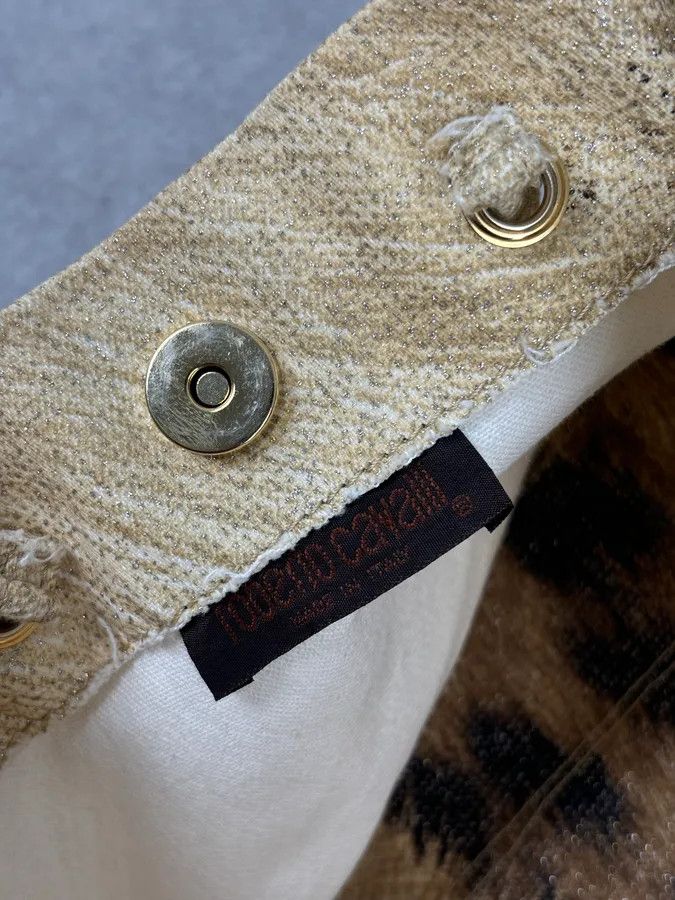 Roberto Cavalli Roberto Cavalli Gold Textured Tote Bag Size ONE SIZE - 15 Thumbnail