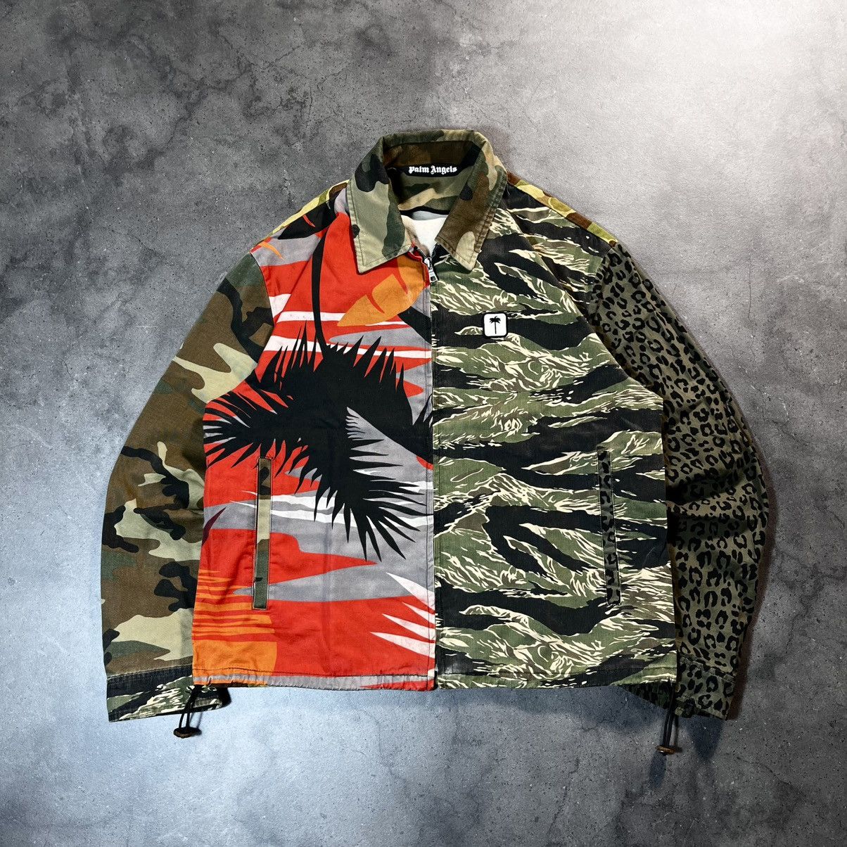 Palm Angels Palm Angels Patchwork Mixed Prints Camo Khaki Jacket Hype Size US L / EU 52-54 / 3 - 1 Thumbnail