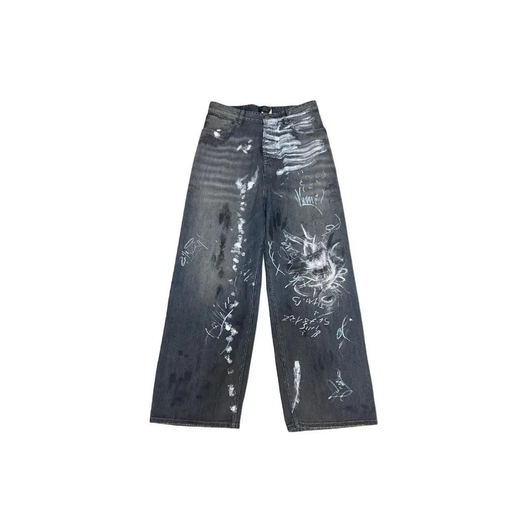 Balenciaga o1la1rc1a0325 Baggy Jeans Pant in Blue Light Ring Size US 34 / EU 50 - 1 Thumbnail