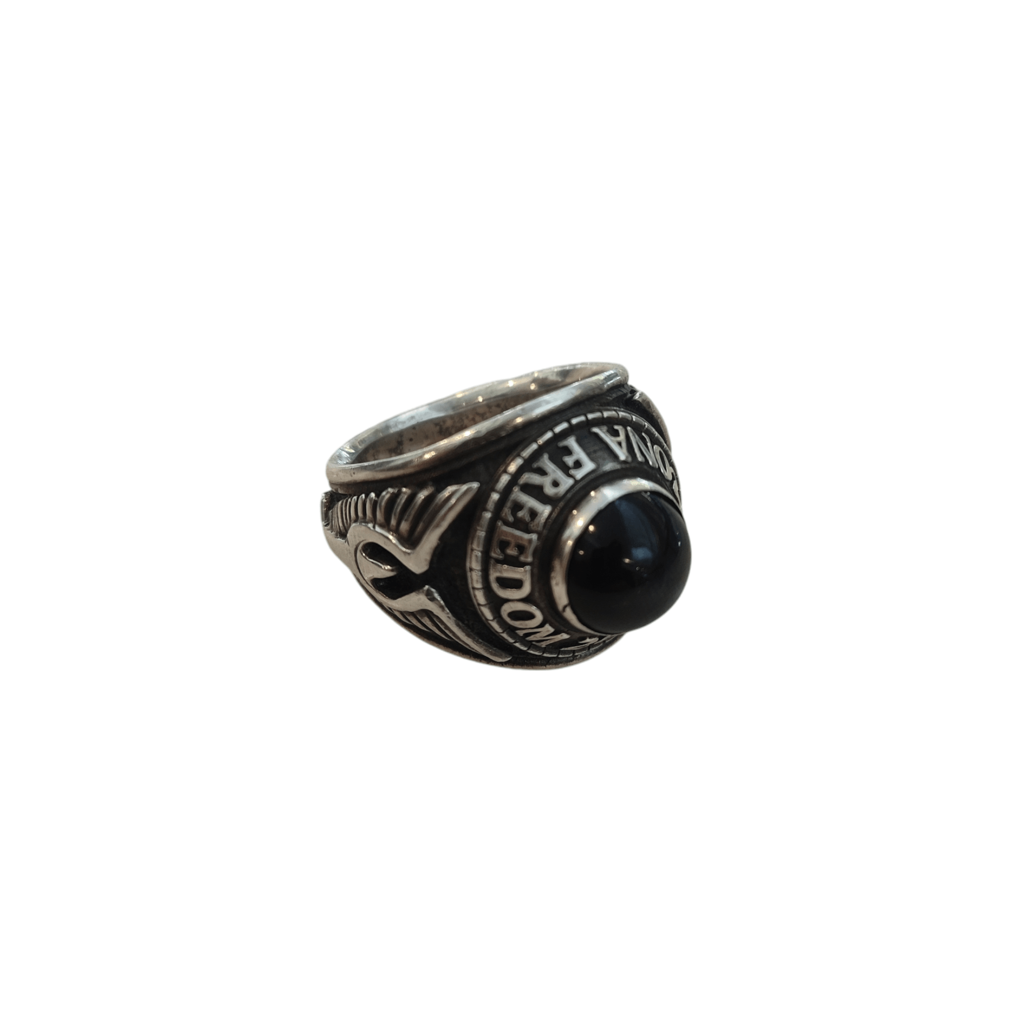 ARIZONA FREEDOM × Japanese Brand × Sterling Silver 2013 Collection Ring Silver (SV925) x Black Star Diopsite Size ONE SIZE - 2 Thumbnail