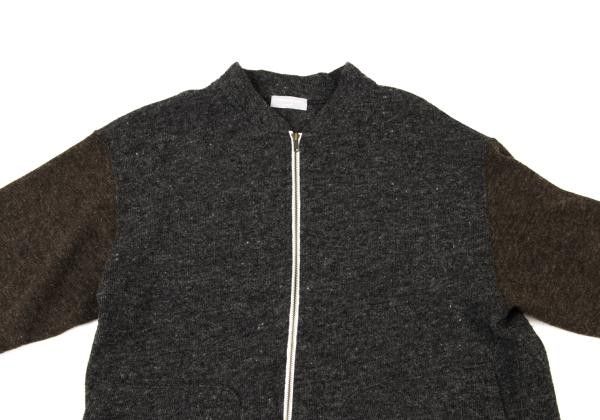 Comme des Garcons Homme Plus Sweater Bicolor zip-up knit blouson Size US M / EU 48-50 / 2 - 2 Thumbnail