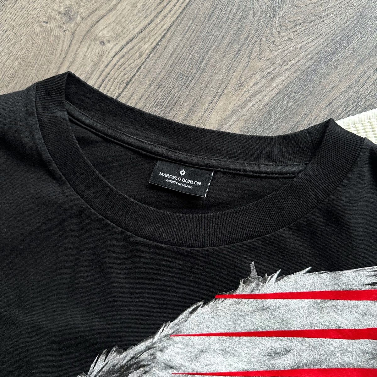 Marcelo Burlon Marcelo Burlon Country of Milan Eagle Black Long Sleeve Size US S / EU 44-46 / 1 - 4 Thumbnail