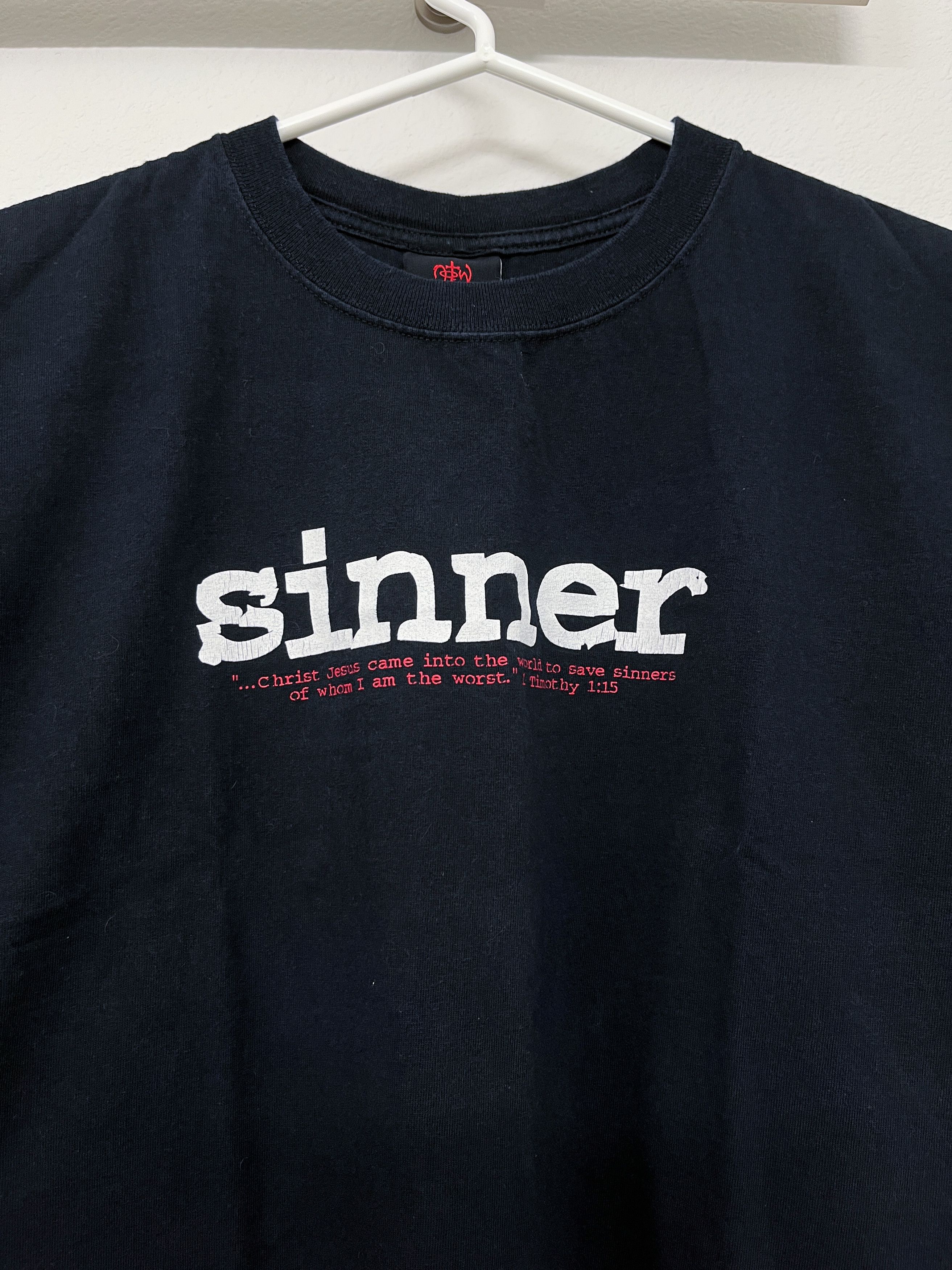 Vintage Not of This World Sinner T-shirt Size US M / EU 48-50 / 2 - 3 Thumbnail