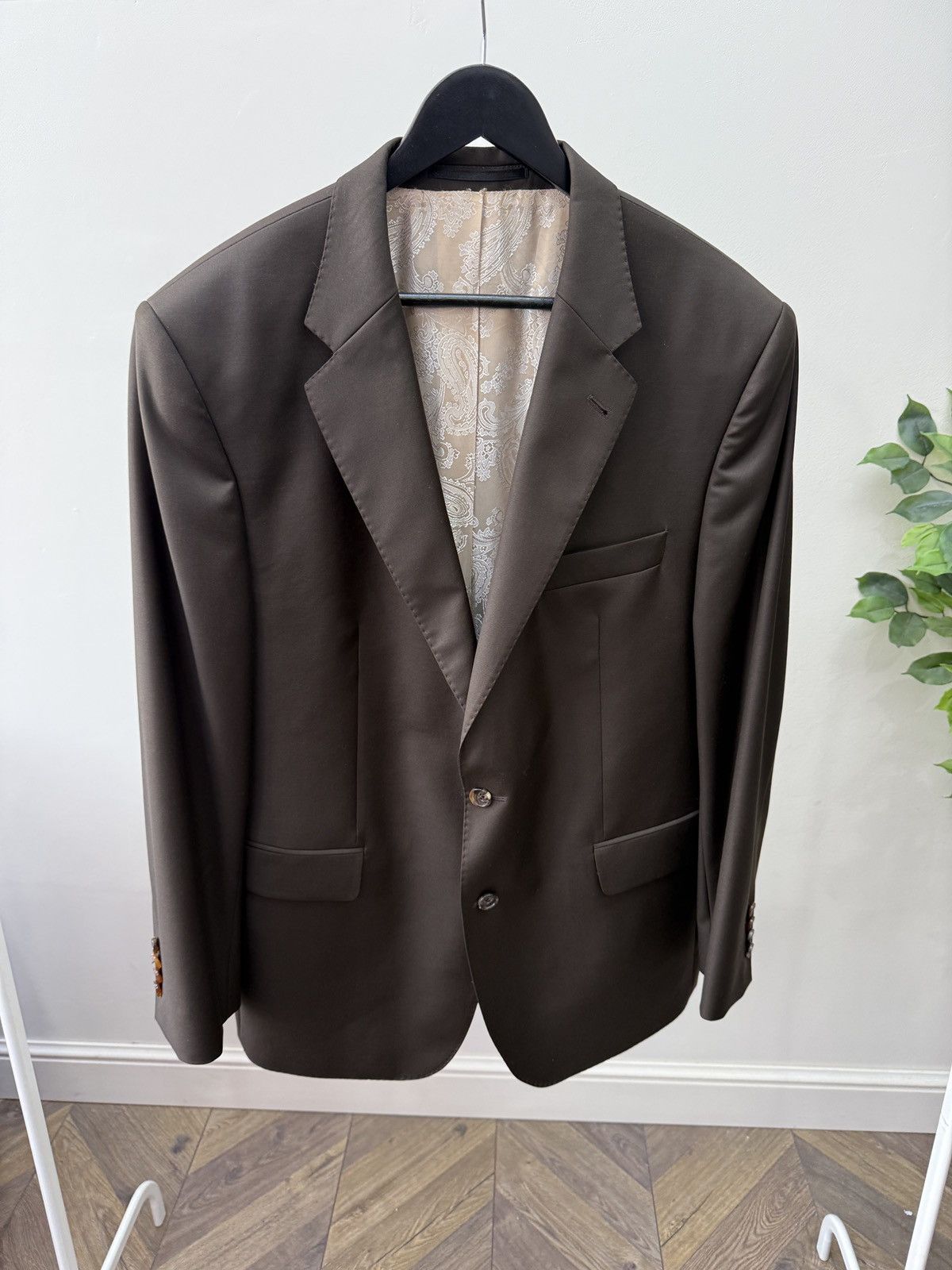 Other Vintage Dolzer Bespoke Brown Vitale Barberis Canonico suit Size 52R - 4 Thumbnail