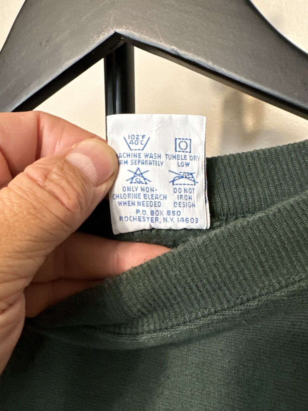 Champion × Vintage Vintage 90s Champion Reverse Weave Crewneck Sweatshirt Green Size US L / EU 52-54 / 3 - 8 Thumbnail