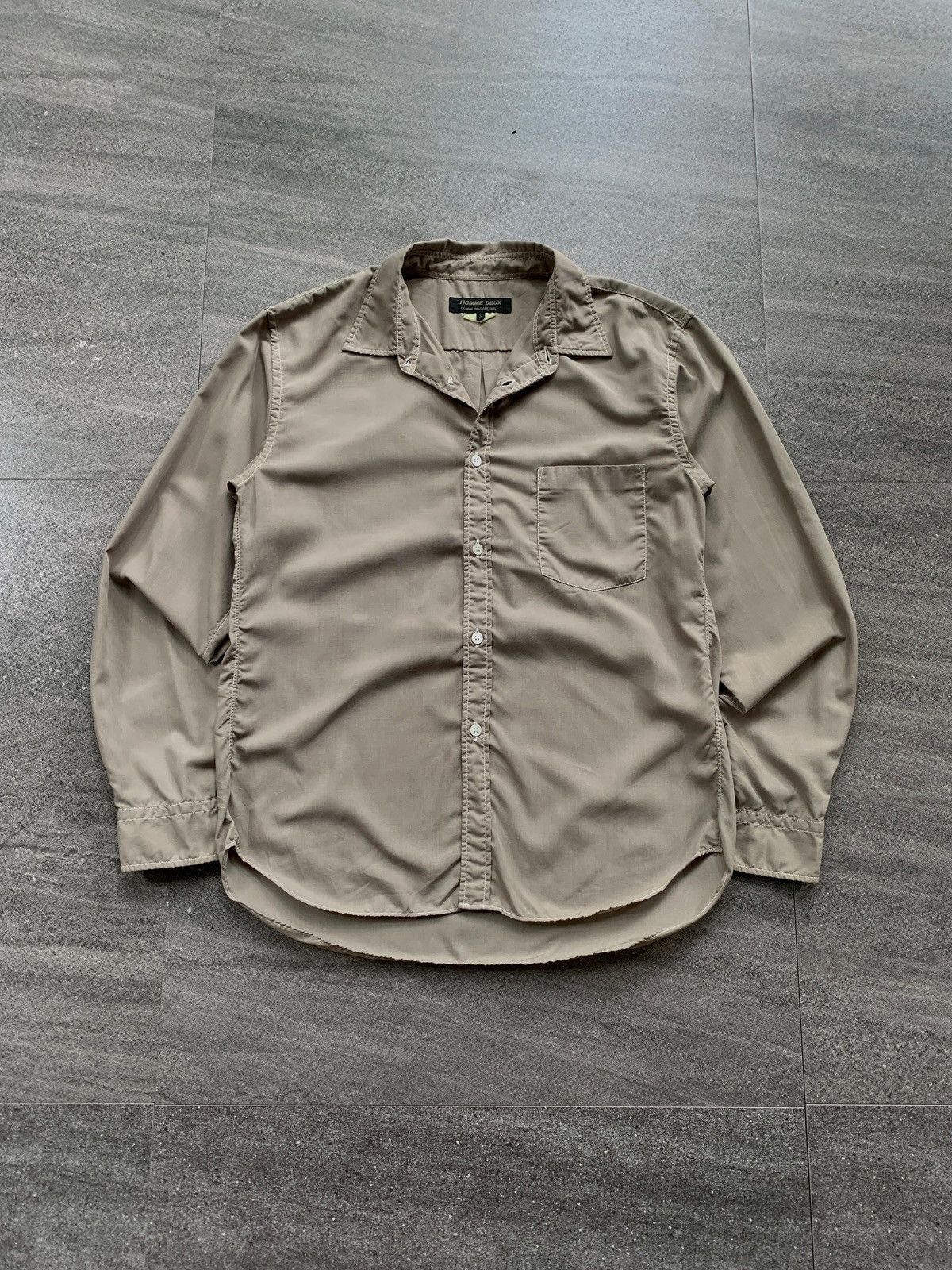 Comme des Garcons Homme Deux Nylon Contrast Stitching Shirts Size US M / EU 48-50 / 2 - 2 Thumbnail
