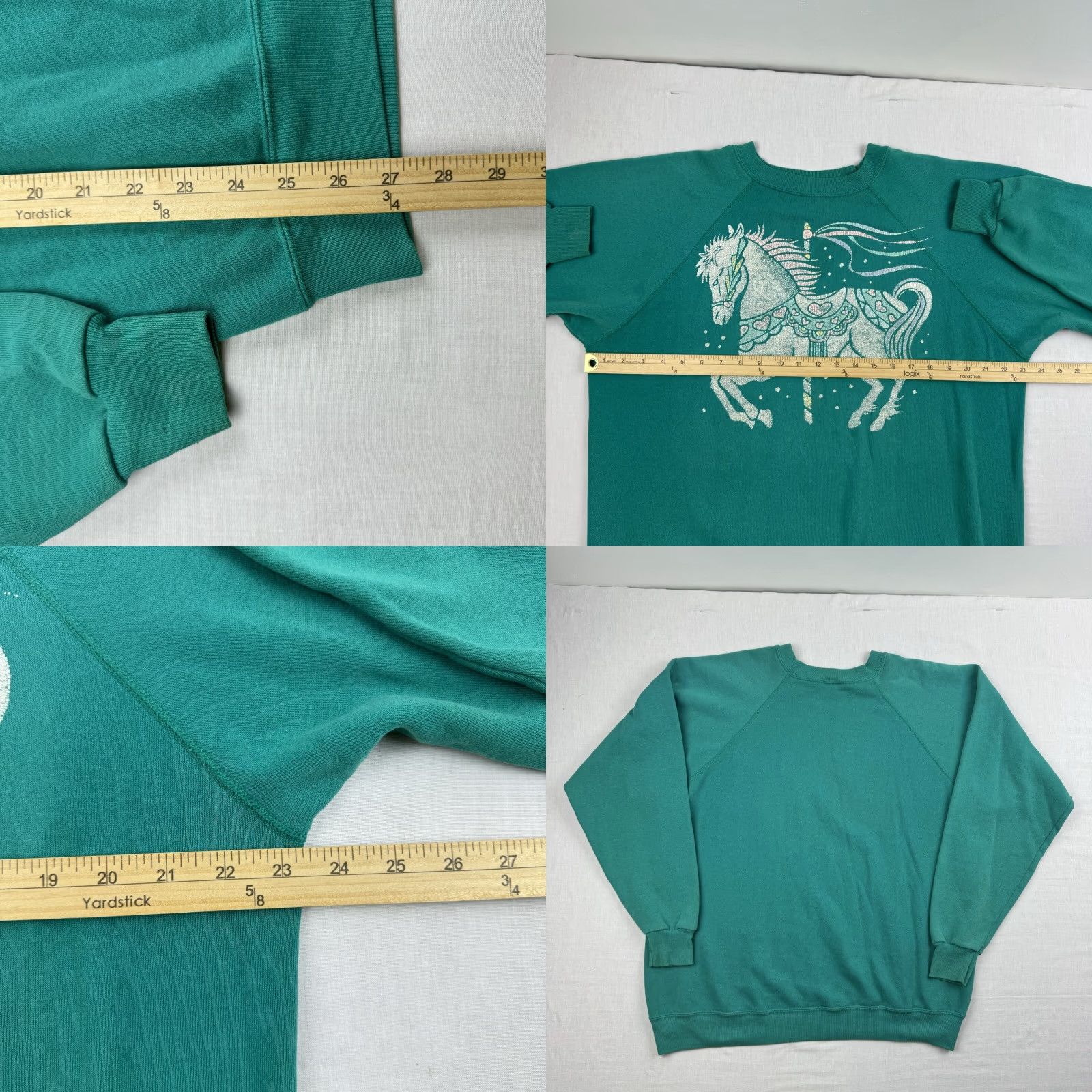 Hanes VINTAGE Hanes Sweatshirt Adult XL Blue Solid Pullover 90s Horse Fair Mens Size US XL / EU 56 / 4 - 8 Thumbnail