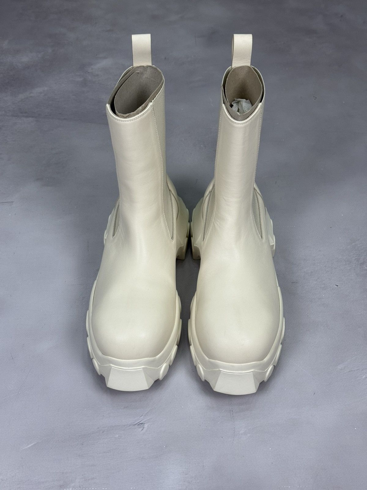 Rick Owens Ss24 Rick Owens Beatle Bozo Tractor Boots(Milk/43) Size US 10 / EU 43 - 5 Thumbnail