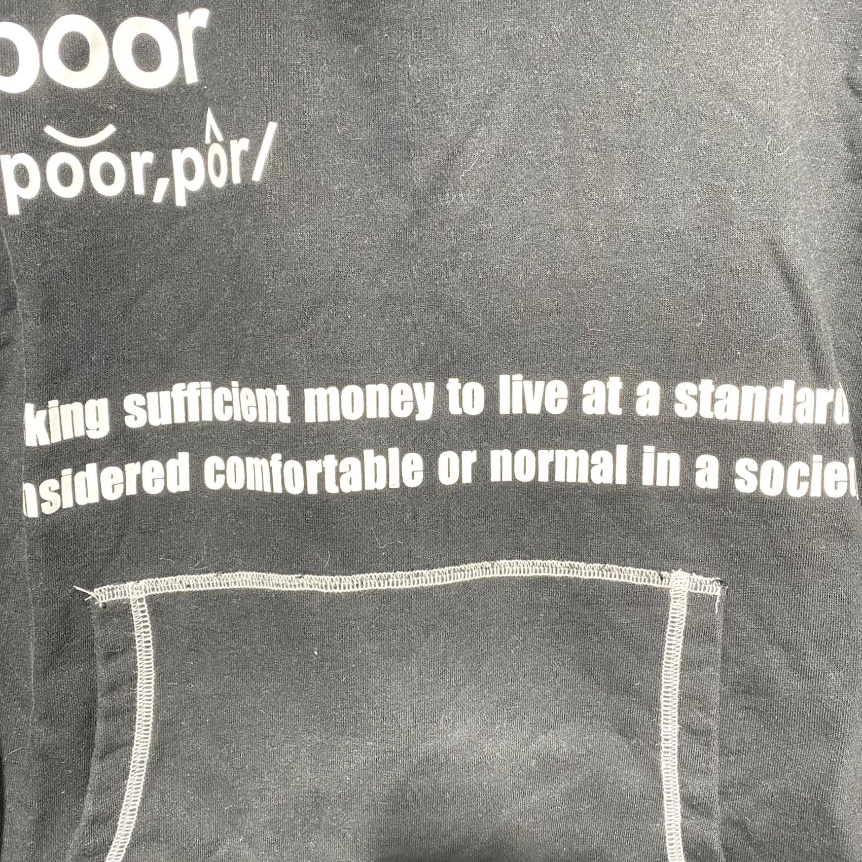 Vintage Bored & Poor Definition Skater Hoodie Unbranded M Unisex Adults Black Pullover Embroidered Hoodie 21” P2P 24” Length Mens Womens Boys Girls Size US M / EU 48-50 / 2 - 4 Thumbnail