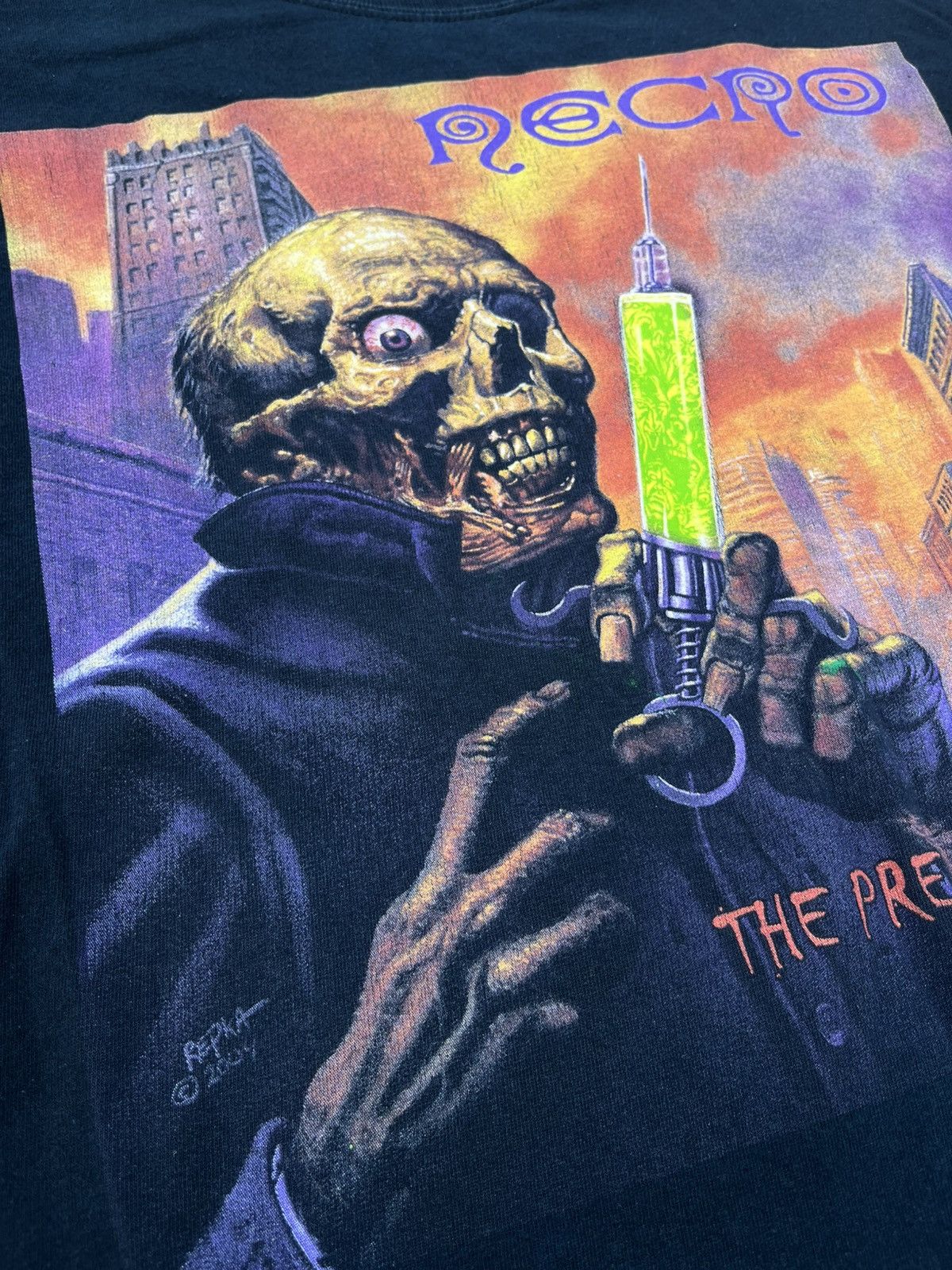 Rap Tees 2004 Necro Pre-Fix for Death Horrorcore Rap Band Tee XL Size US XL / EU 56 / 4 - 4 Thumbnail