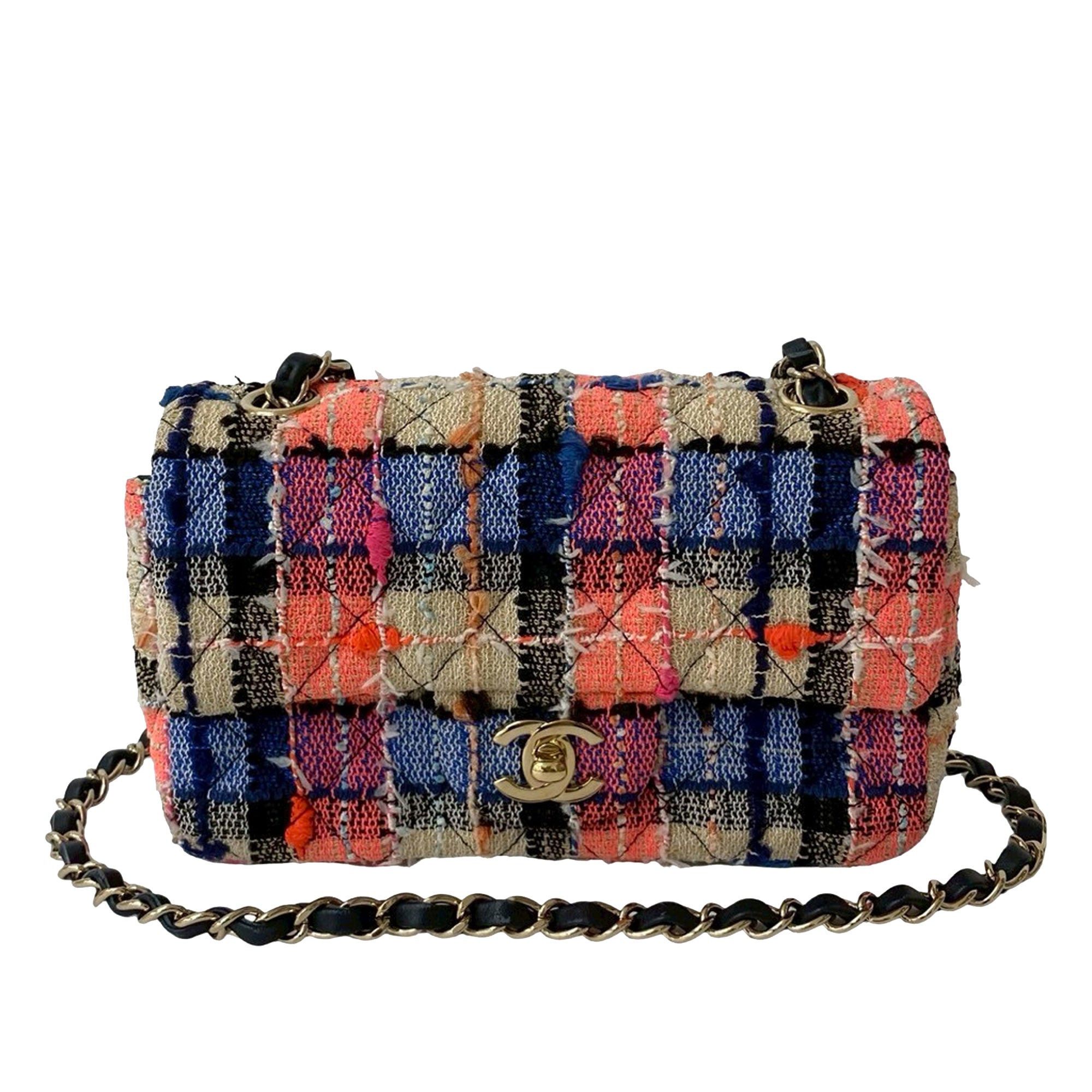 Chanel Small Classic Tweed Single Flap, Women's