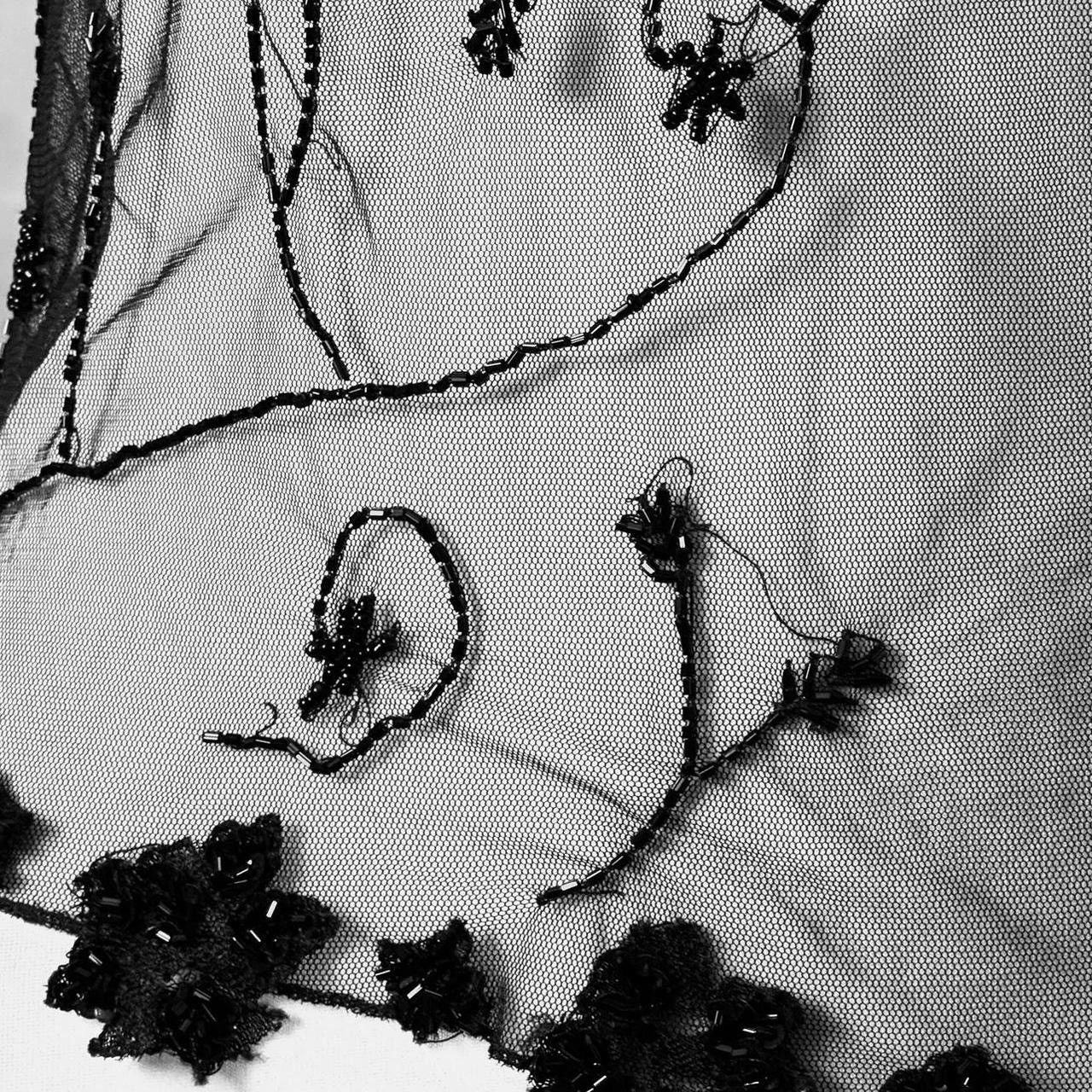 Vintage Unique gothic avant-garde blouse with embroidered beads Size S / US 4 / IT 40 - 5 Thumbnail