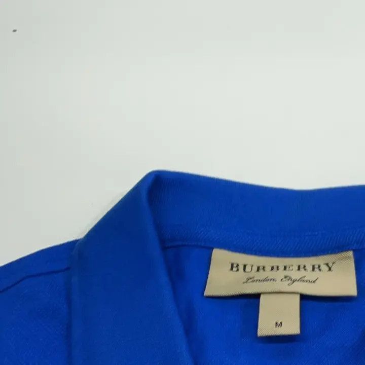 Burberry Burberry Burberry Blue Logo Embroidered Short Sleeve Polo- Size US M / EU 48-50 / 2 - 5 Thumbnail